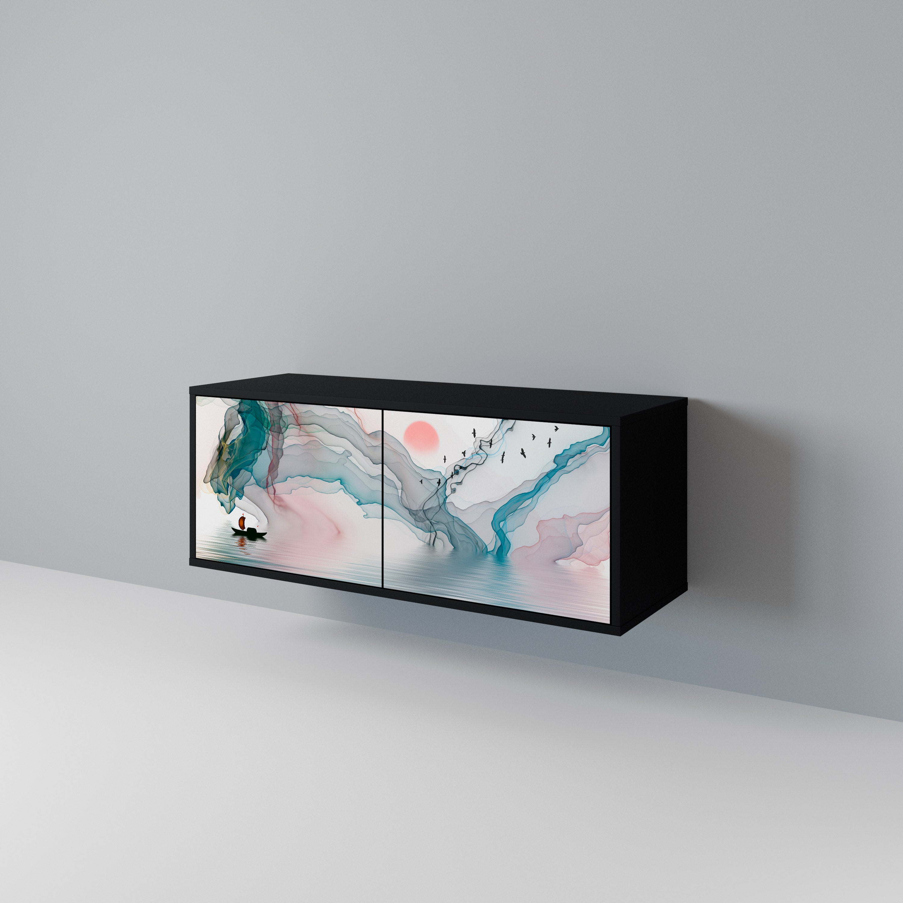 VELVET CROSSING Συμπαγές έπιπλο τηλεόρασης 2-θυρών