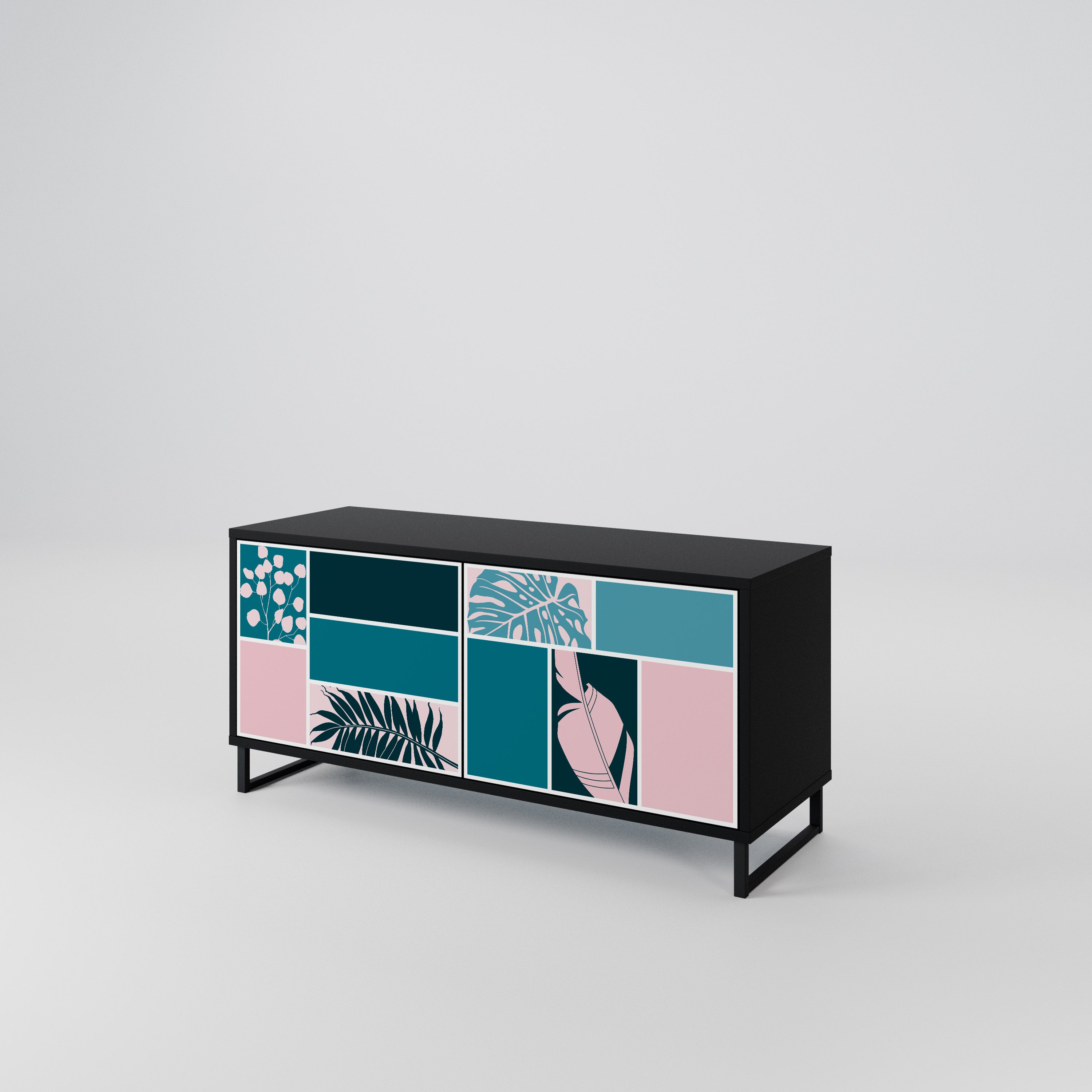 COMBINATION OF SHAPES Συμπαγές έπιπλο τηλεόρασης 2-θυρών