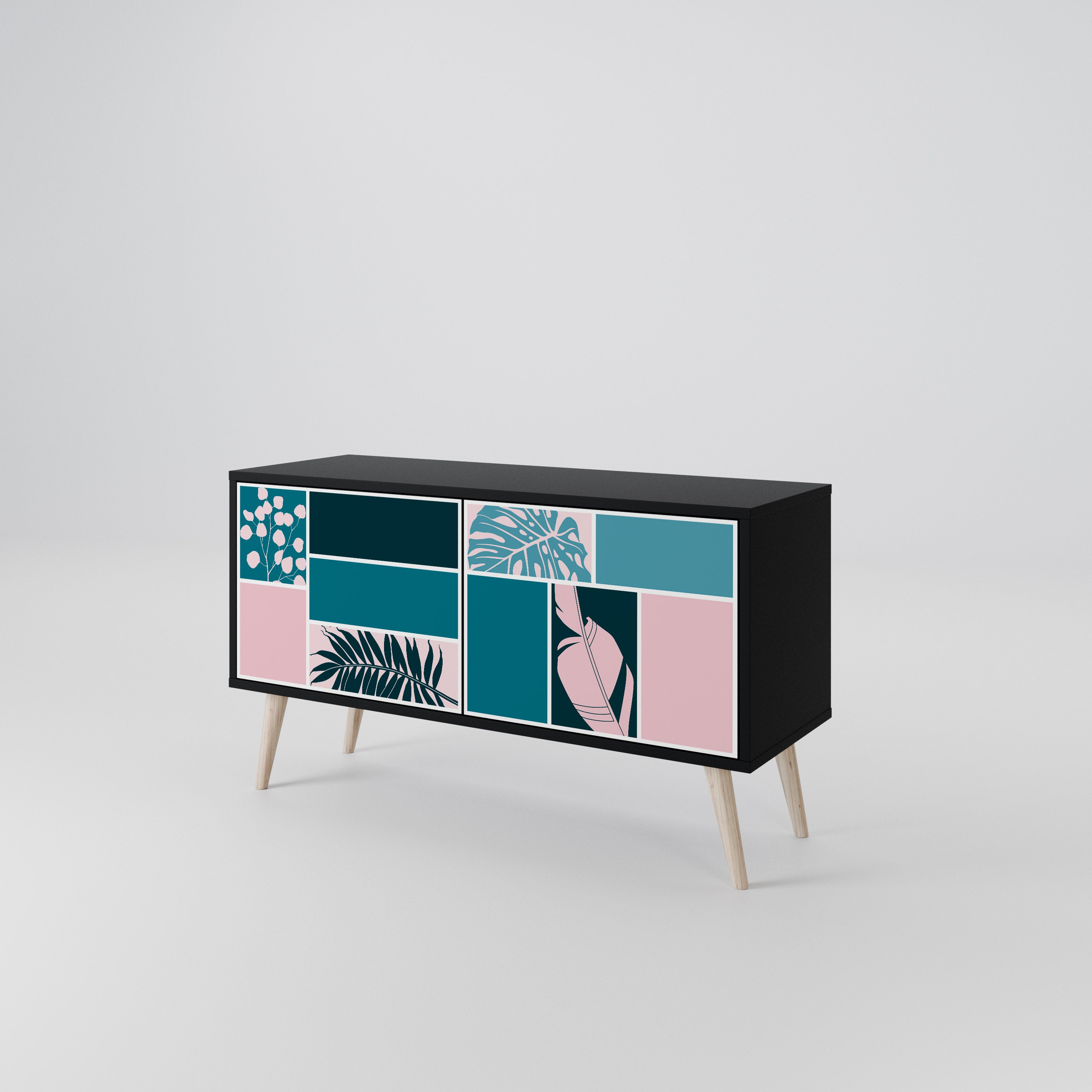 COMBINATION OF SHAPES Συμπαγές έπιπλο τηλεόρασης 2-θυρών