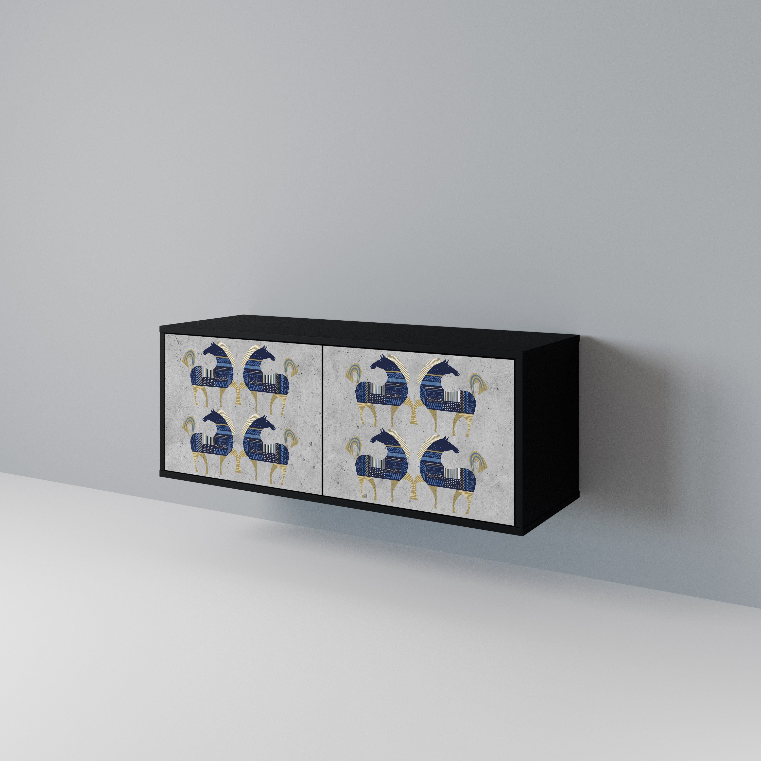 MAJESTIC STEED Συμπαγές έπιπλο τηλεόρασης 2-θυρών