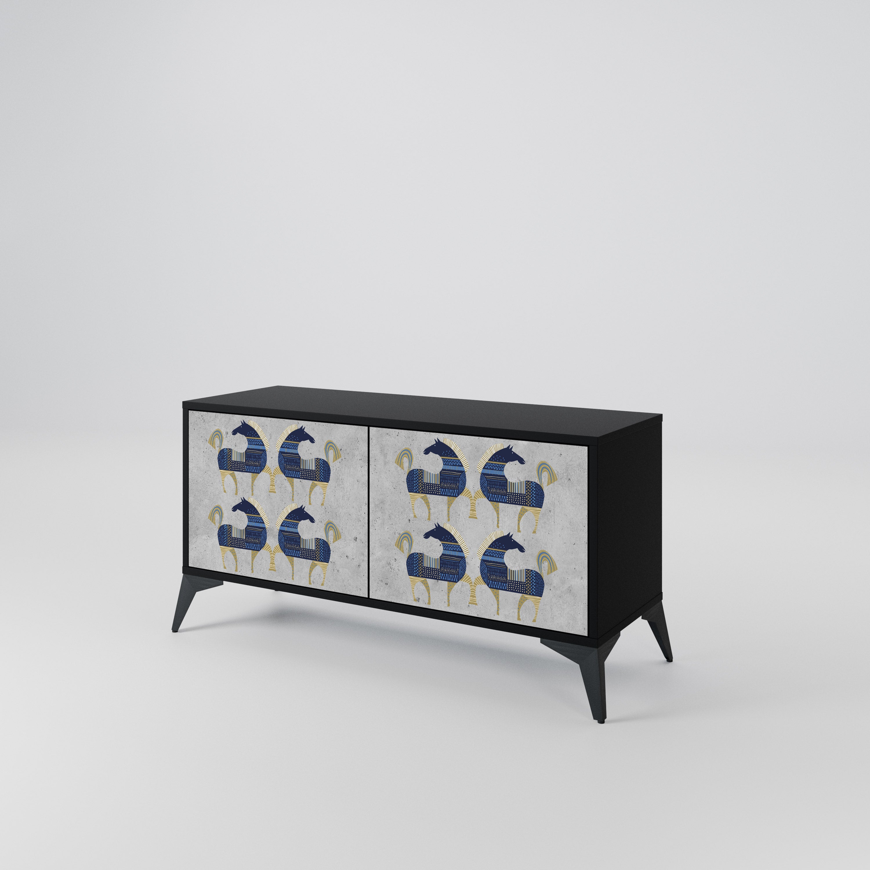 MAJESTIC STEED Συμπαγές έπιπλο τηλεόρασης 2-θυρών