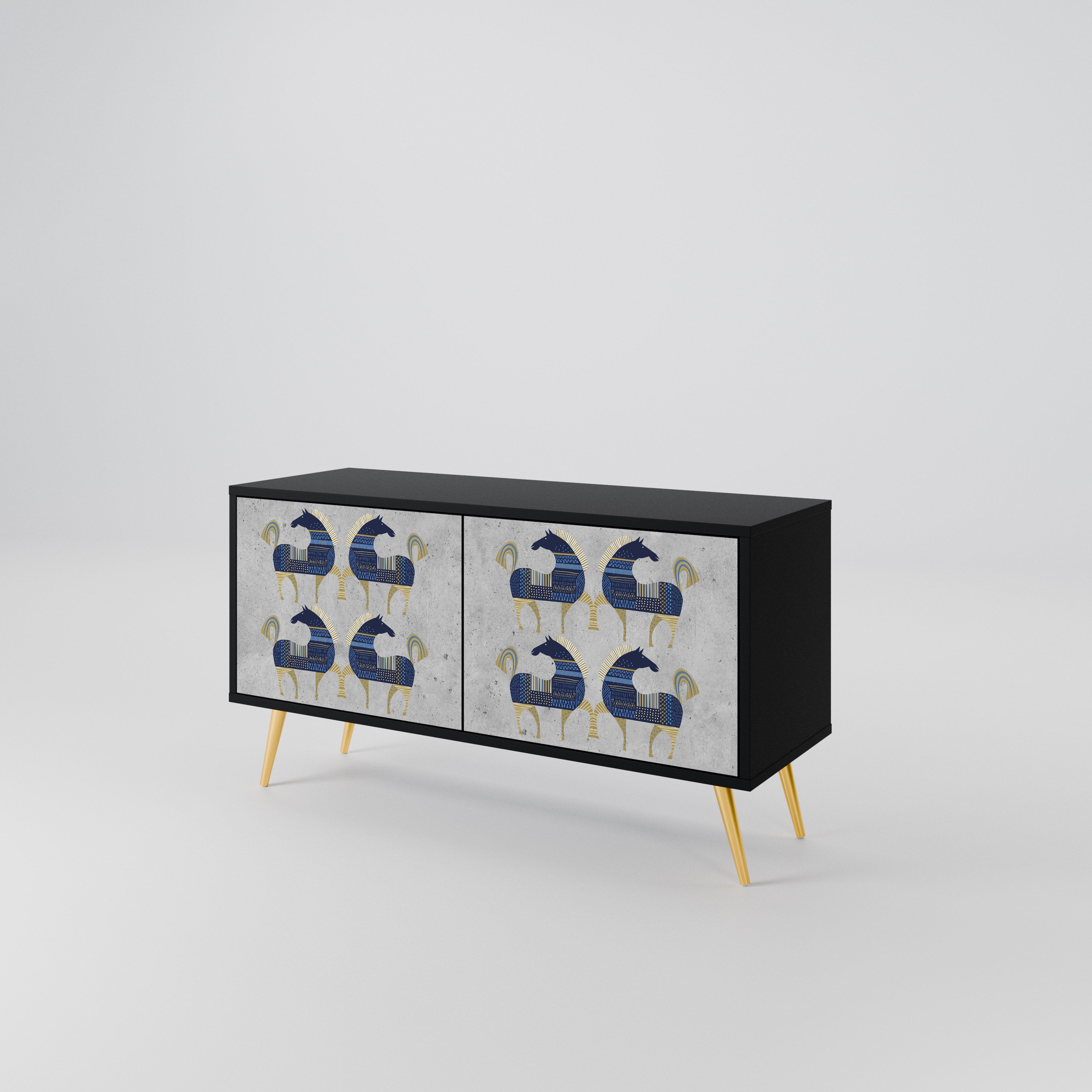 MAJESTIC STEED Συμπαγές έπιπλο τηλεόρασης 2-θυρών