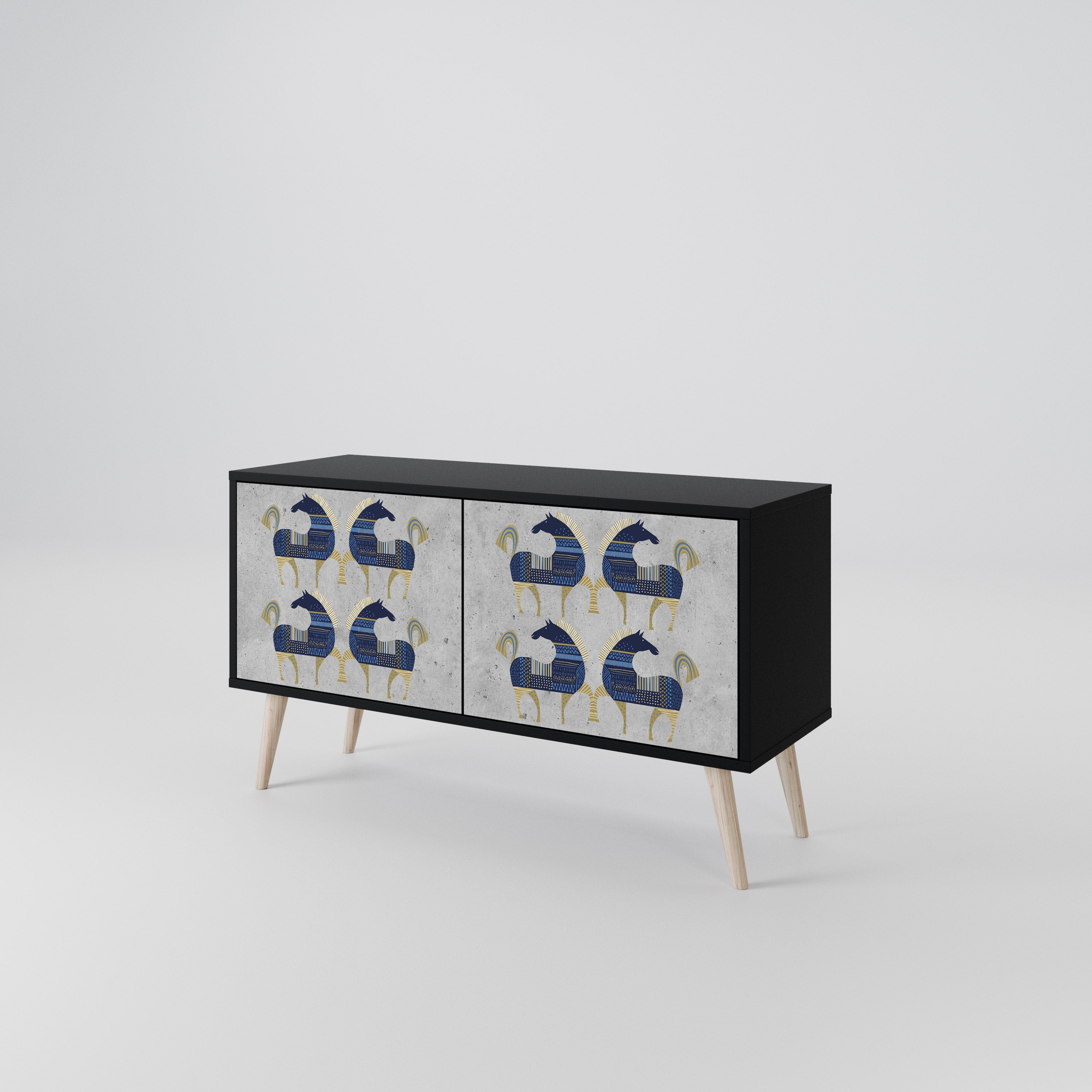 MAJESTIC STEED Συμπαγές έπιπλο τηλεόρασης 2-θυρών