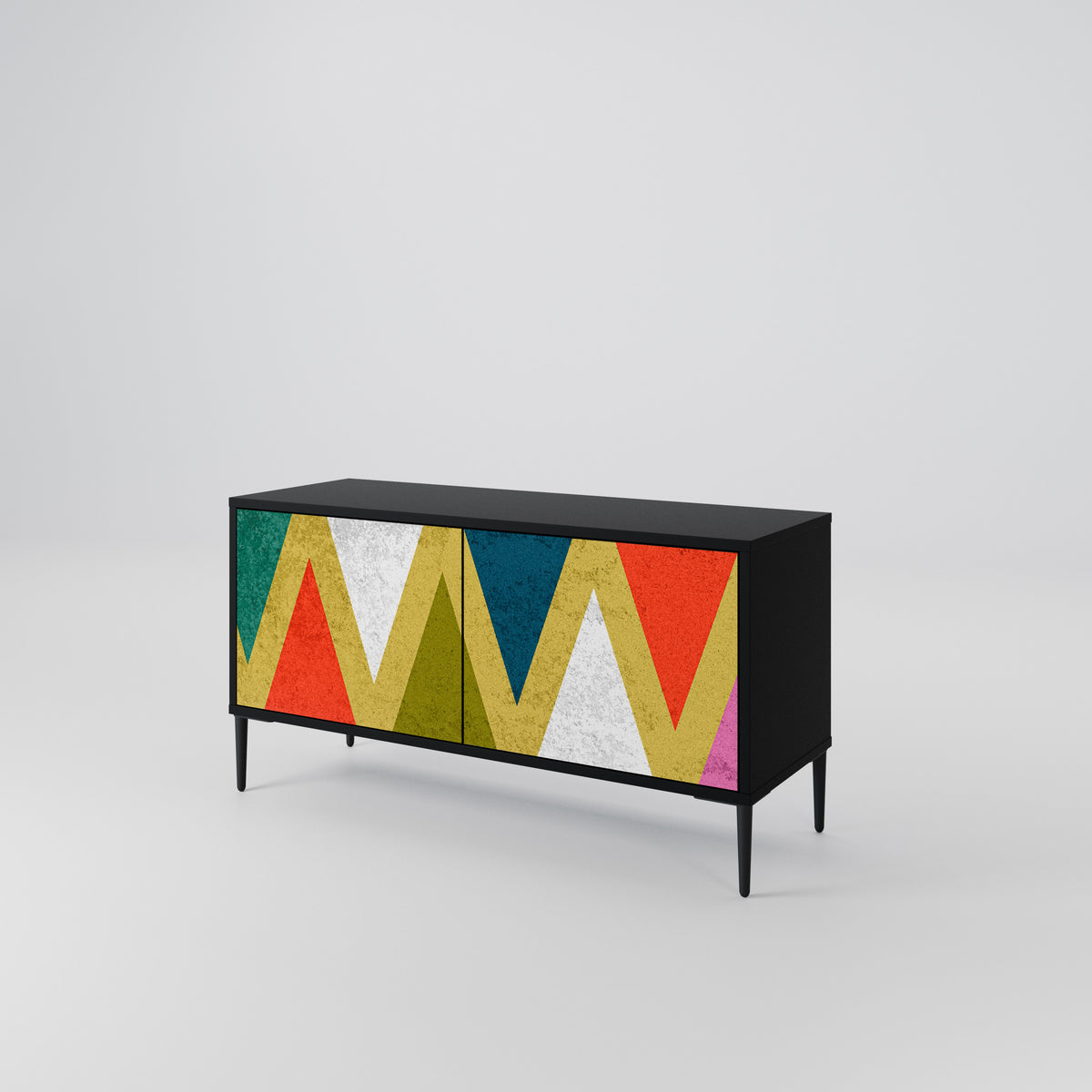 COLORFUL TRIANGLES Συμπαγές έπιπλο τηλεόρασης 2-θυρών
