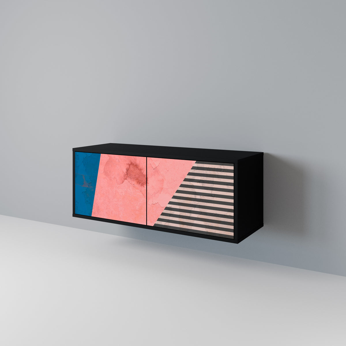 GLAMOROUS STRIPE Συμπαγές έπιπλο τηλεόρασης 2-θυρών