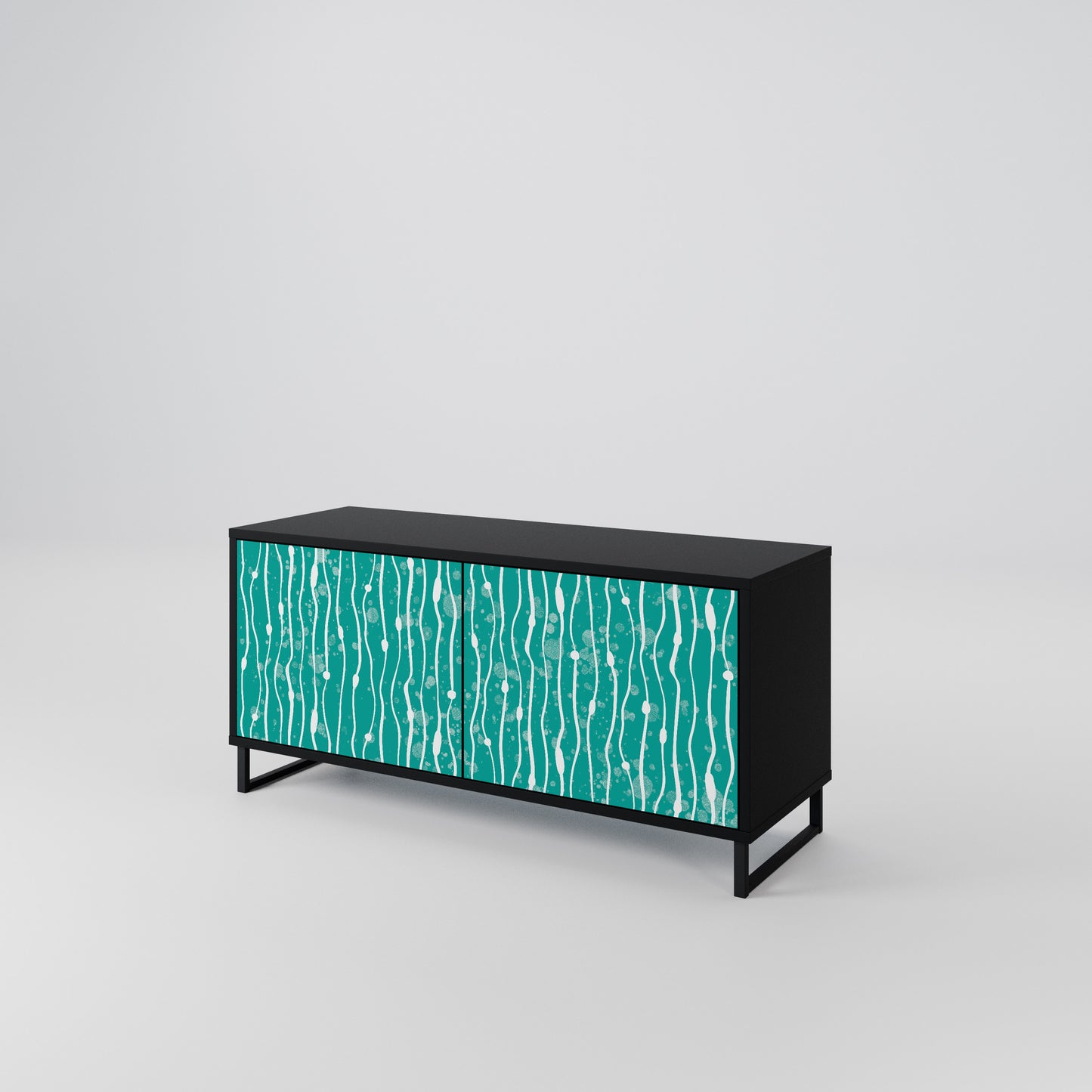 TURQUOISE RAIN Συμπαγές έπιπλο τηλεόρασης 2-θυρών