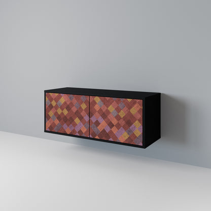 PAINTED SQUARES Συμπαγές έπιπλο τηλεόρασης 2-θυρών