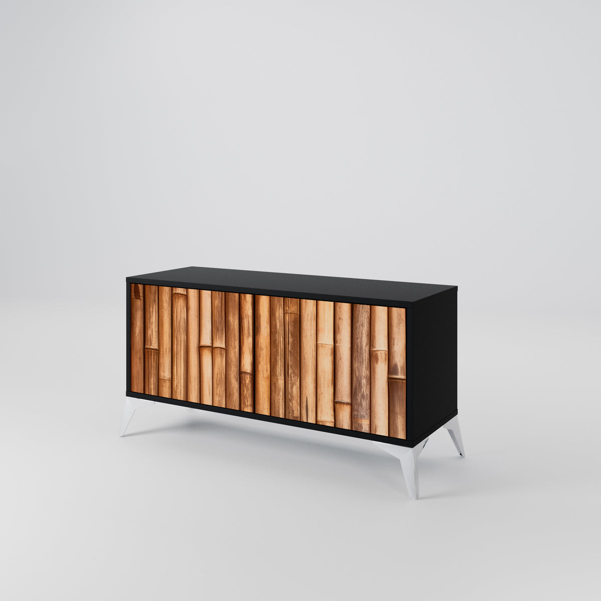 NATURAL WOOD Συμπαγές έπιπλο τηλεόρασης 2-θυρών
