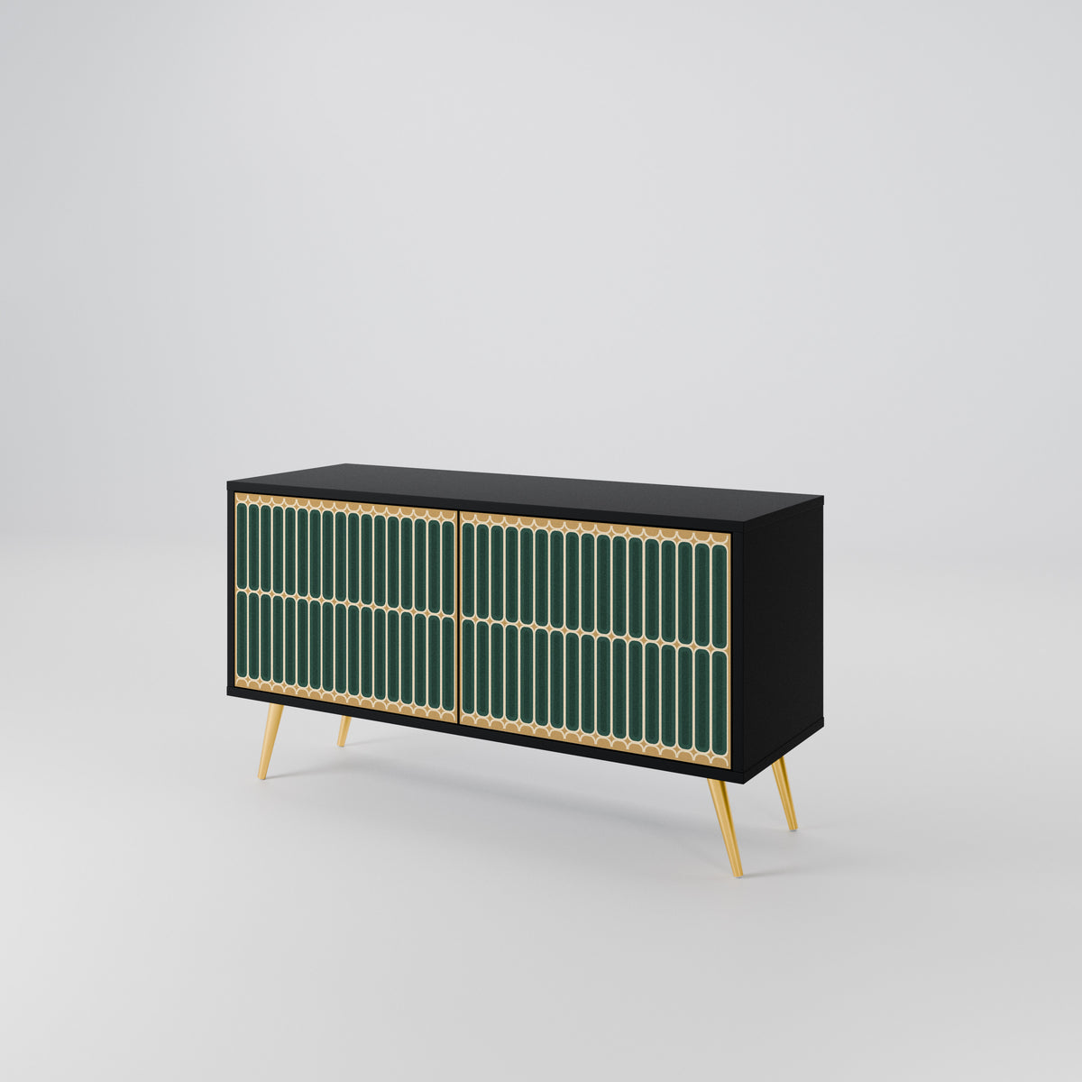 ILUSION GATE Compact 2-Door TV Cabinet