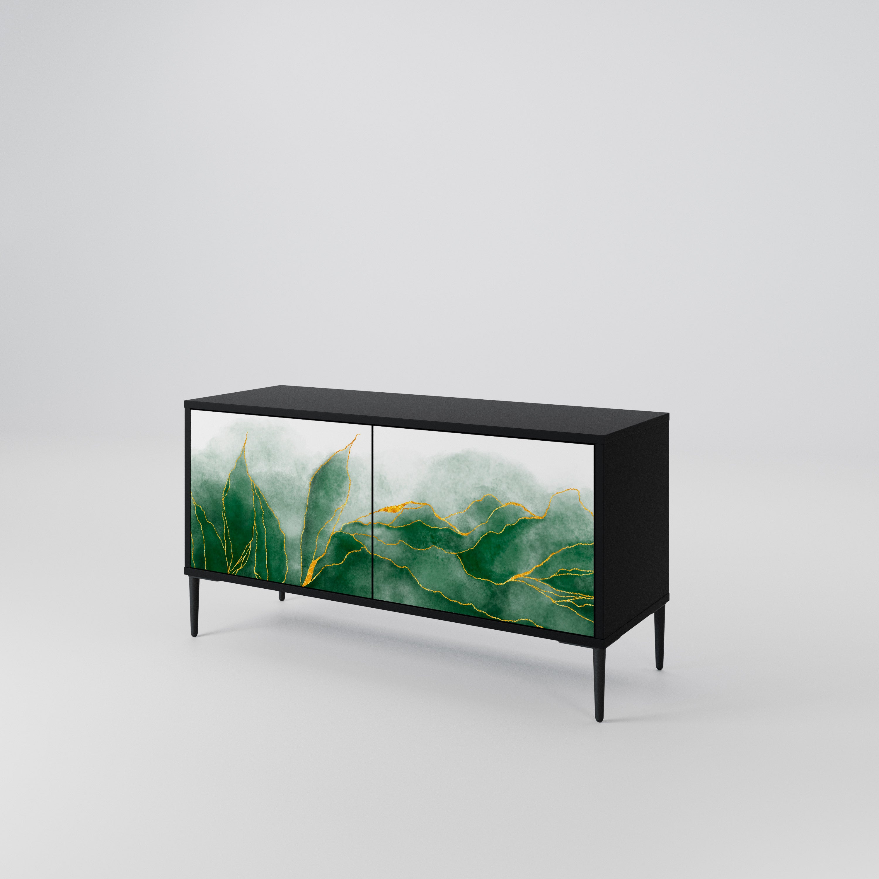 EXPENSIVE NATURE Compact 2-Door TV Cabinet