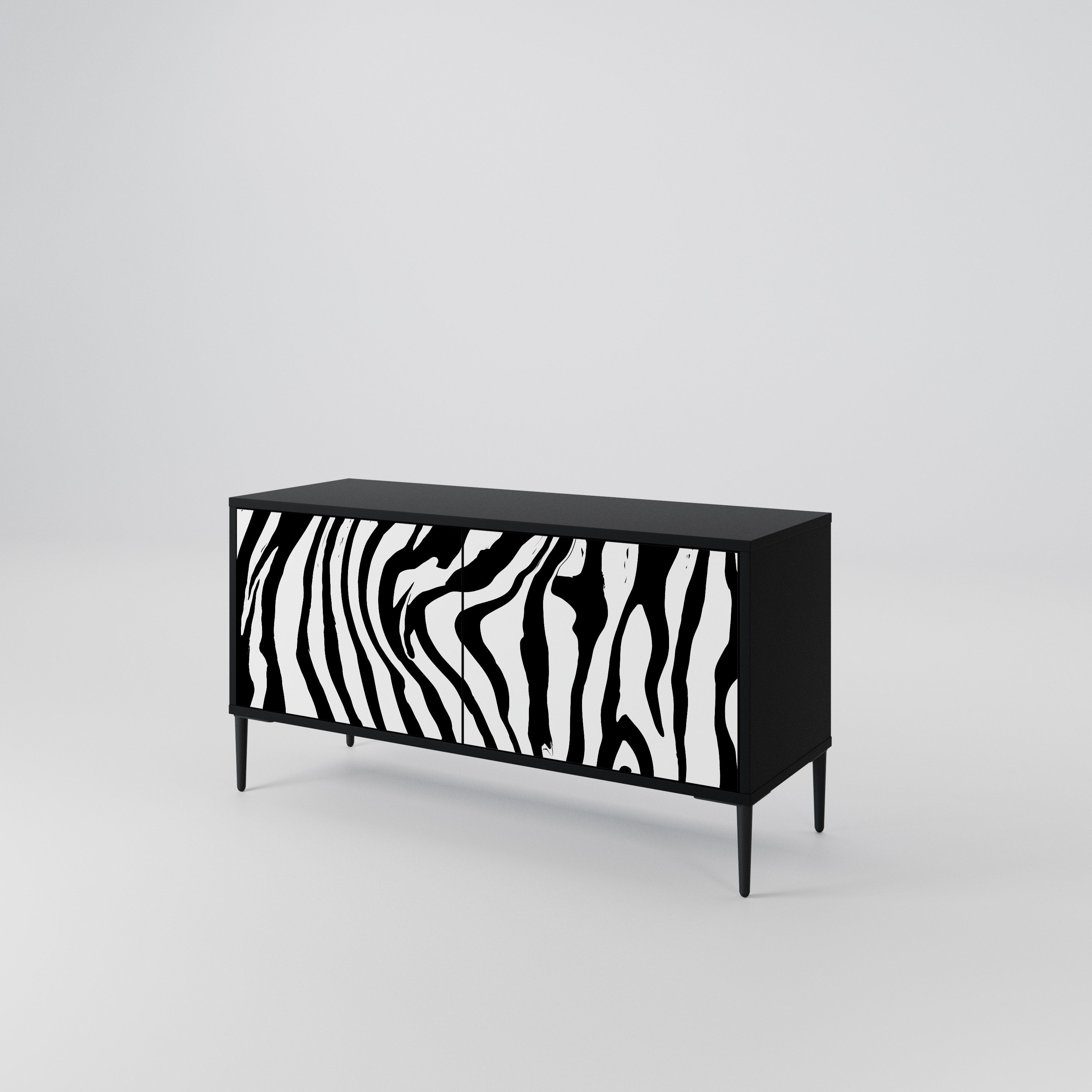 SPLENDID ZEBRA Compact 2-Door TV Cabinet