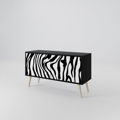 SPLENDID ZEBRA Συμπαγές έπιπλο τηλεόρασης 2-θυρών