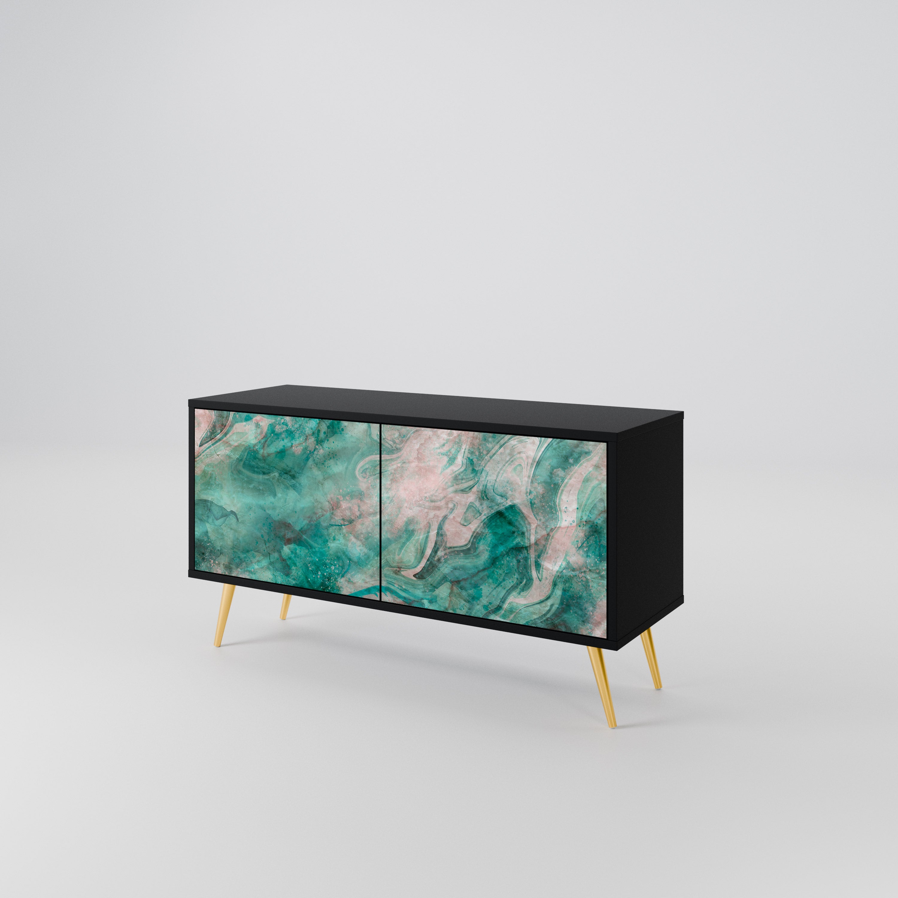 ABSTRACT ALCHEMY Compact 2-Door TV Cabinet