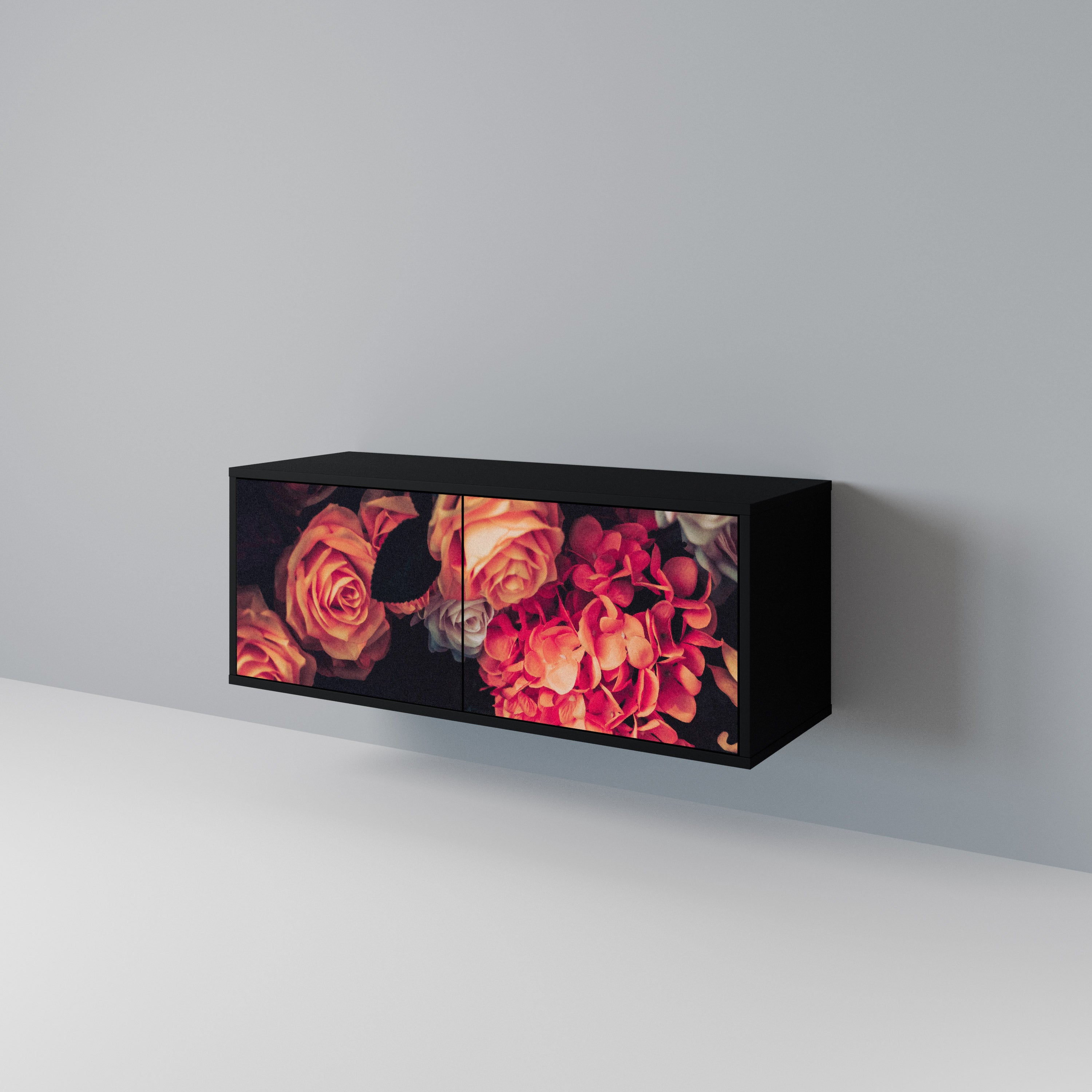 NEVERENDING BLOOM Compact 2-Door TV Cabinet