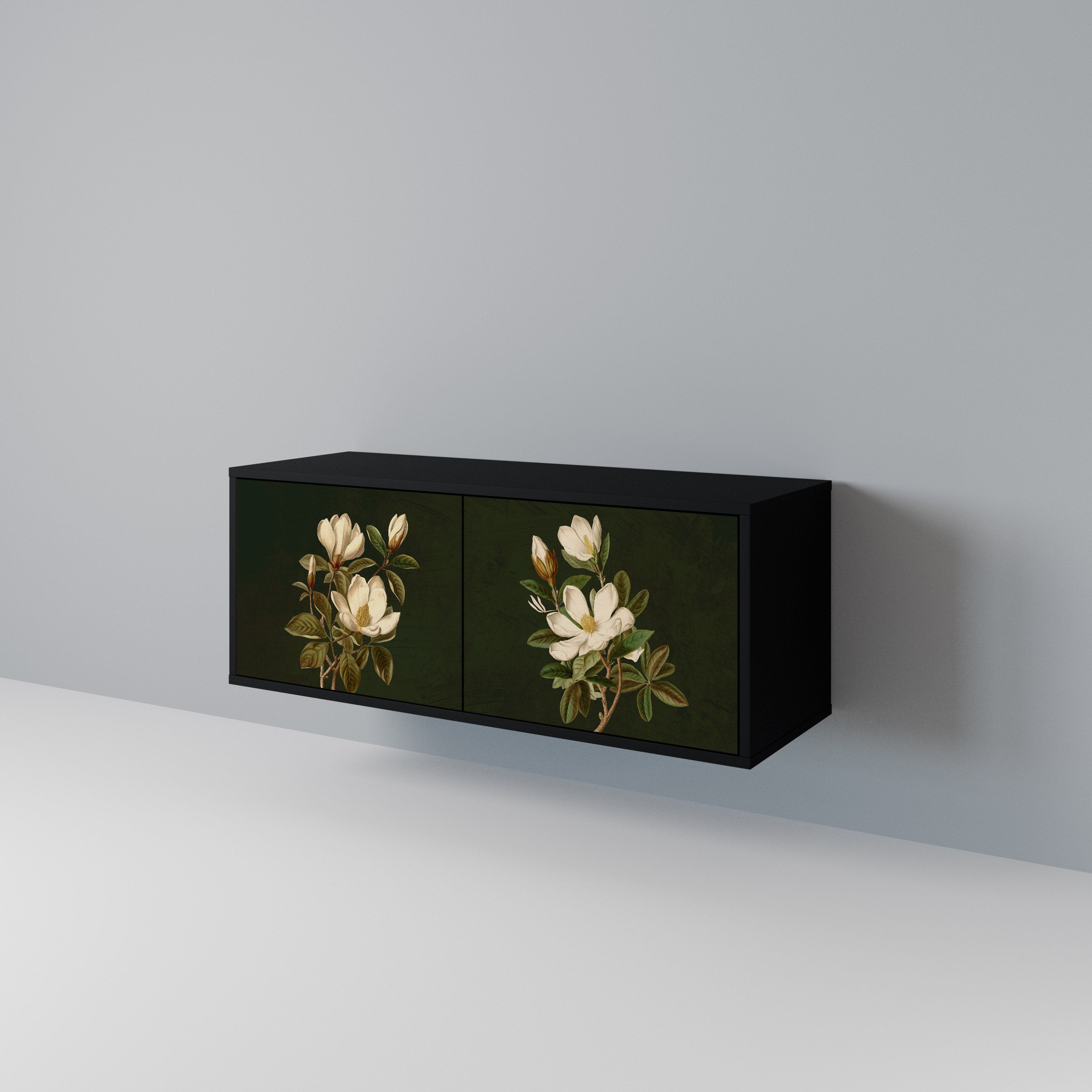 FLORAL NOIR Compact 2-Door TV Cabinet