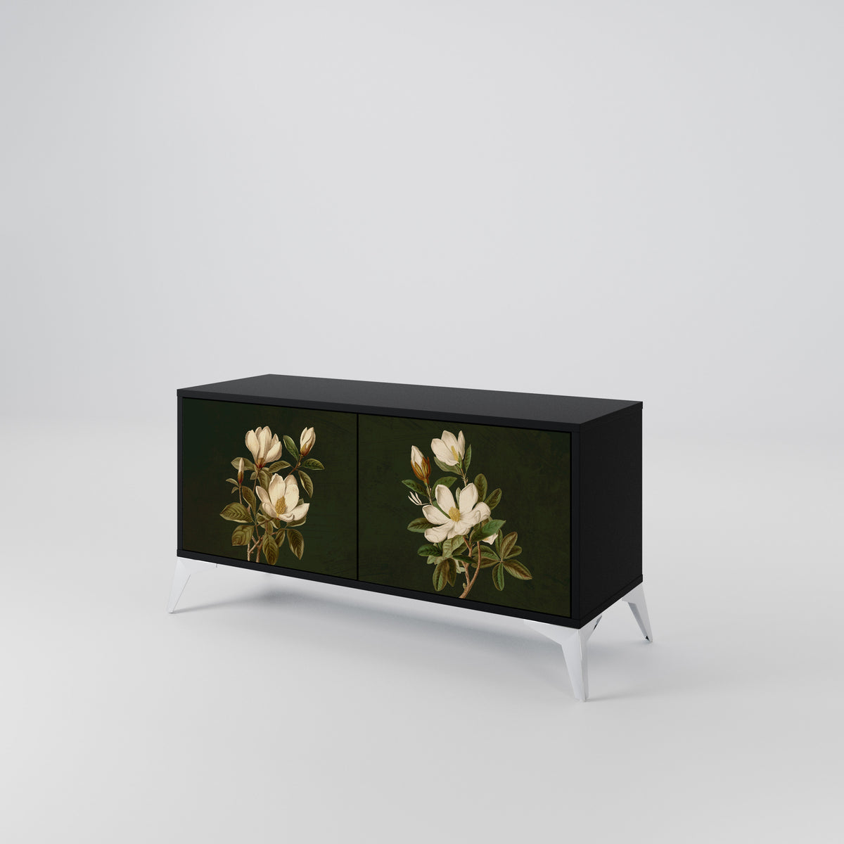 FLORAL NOIR Συμπαγές έπιπλο τηλεόρασης 2-θυρών