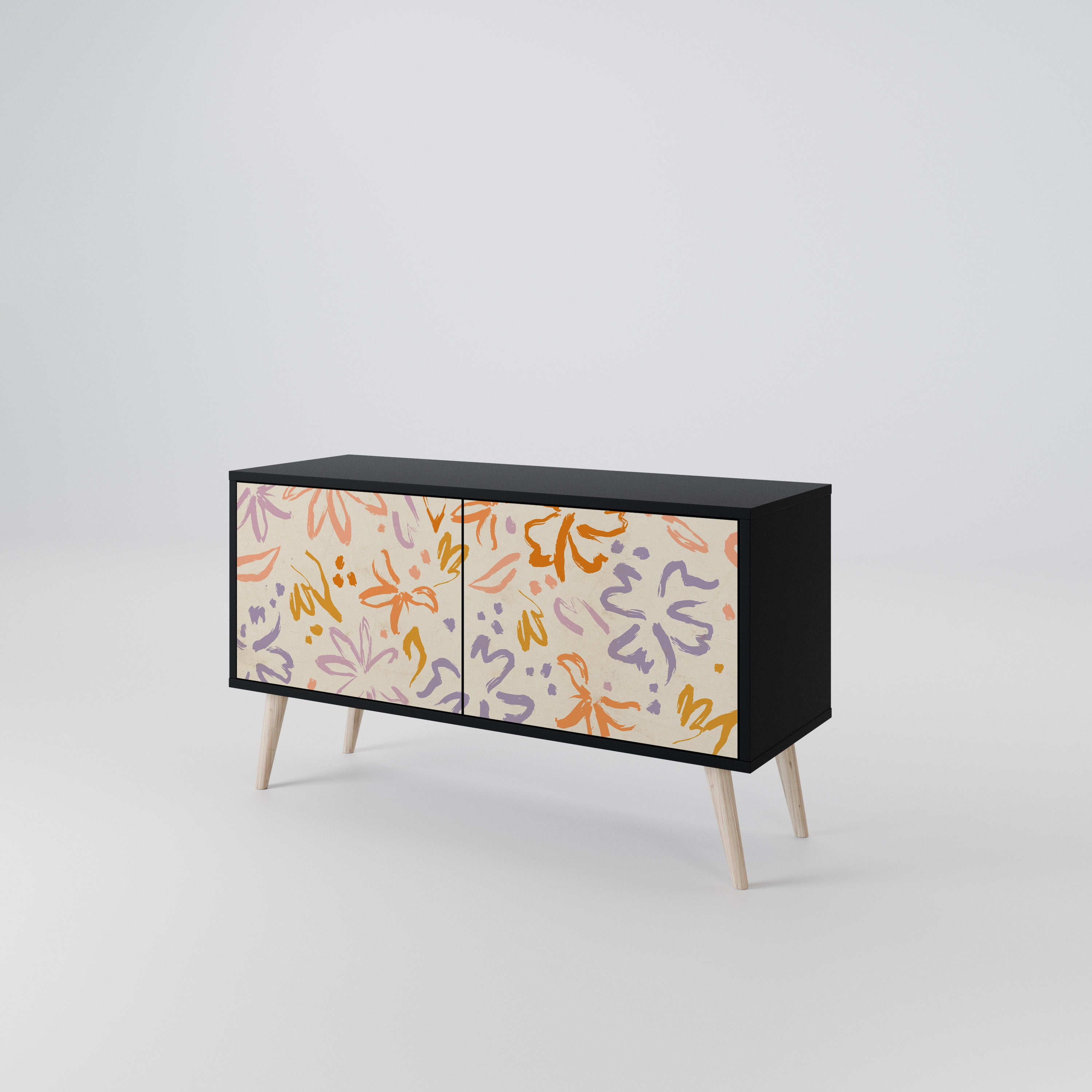 SPRING WHIMSY Compact 2-Door TV Cabinet