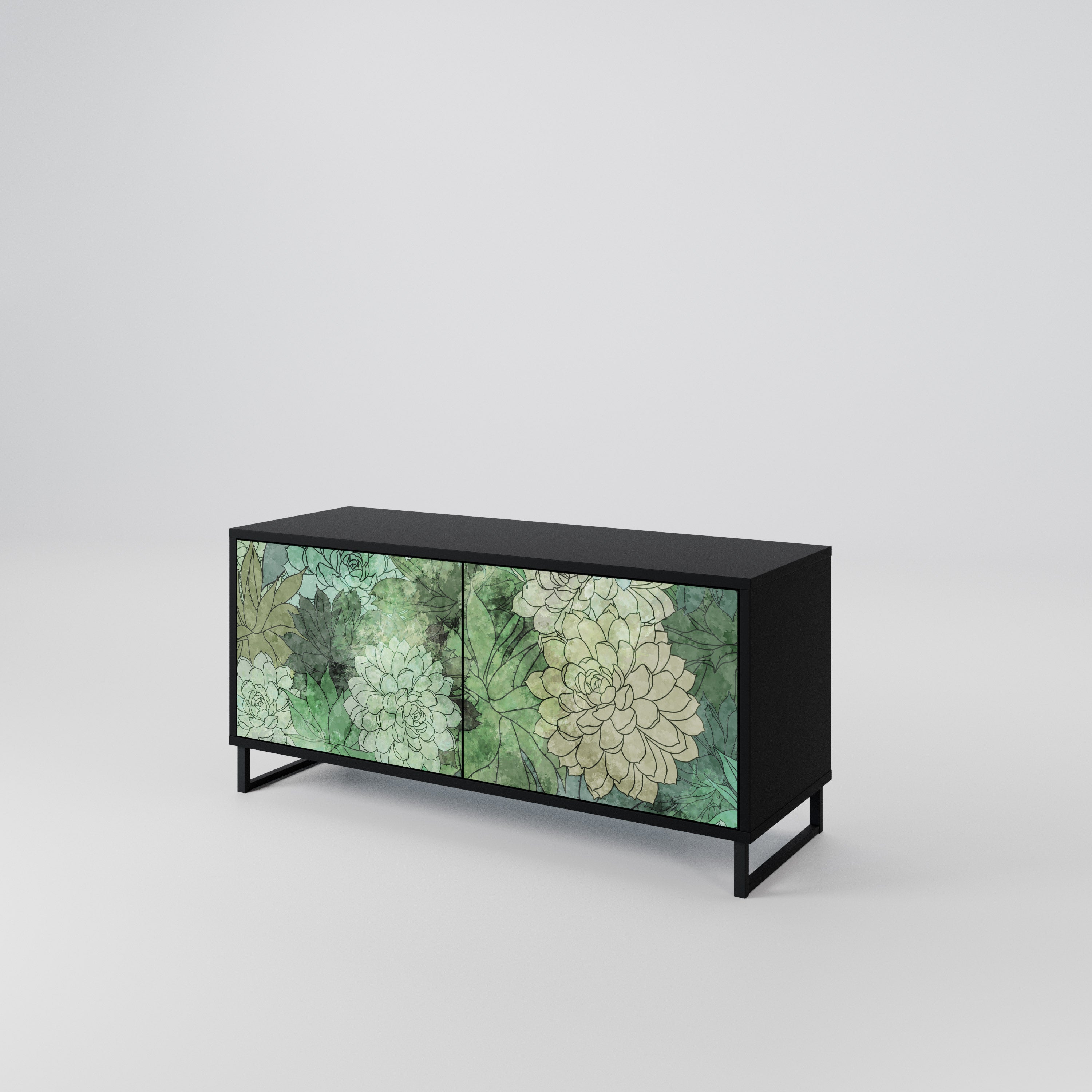 SUCCULENT CLUSTER Compact 2-Door TV Cabinet