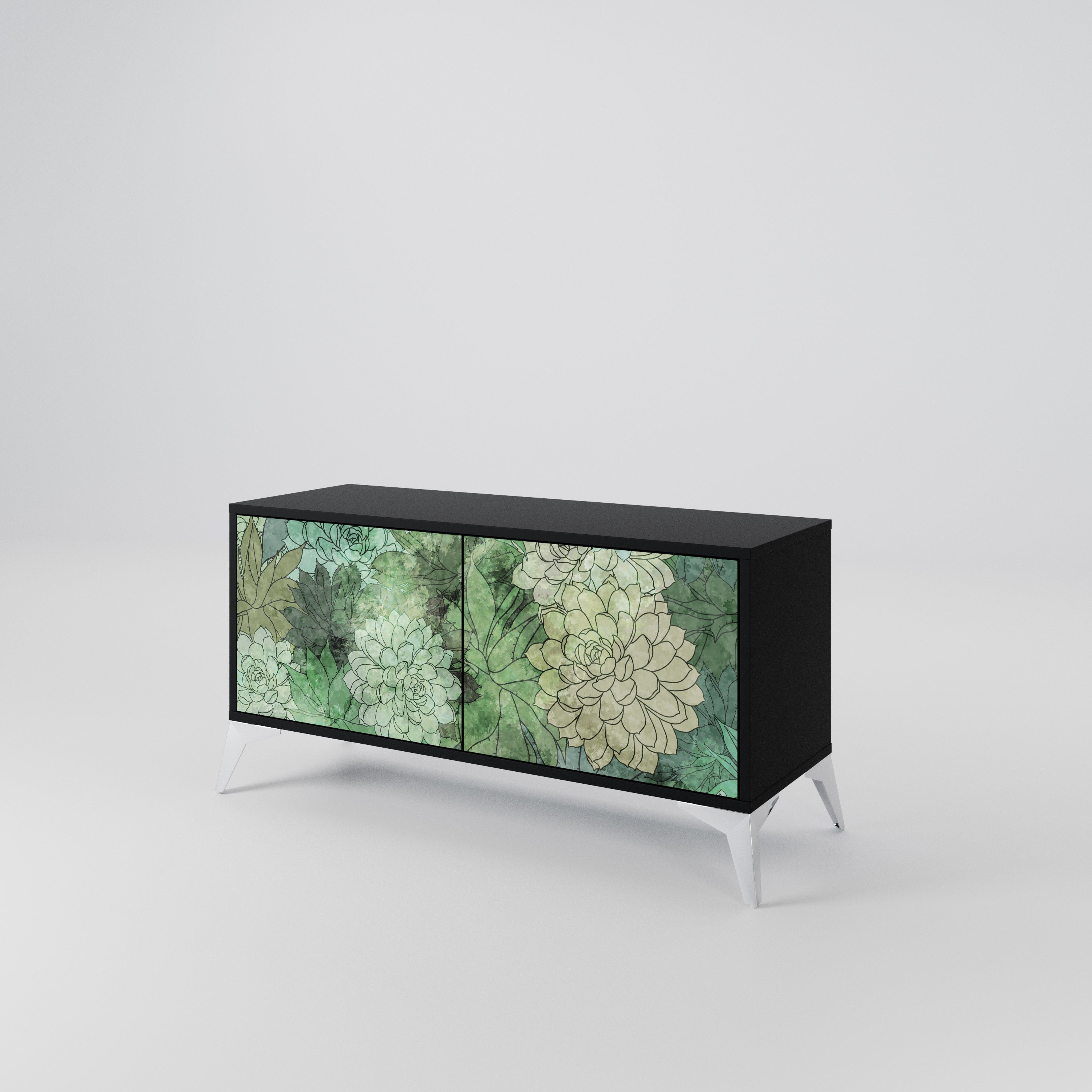 SUCCULENT CLUSTER Compact 2-Door TV Cabinet