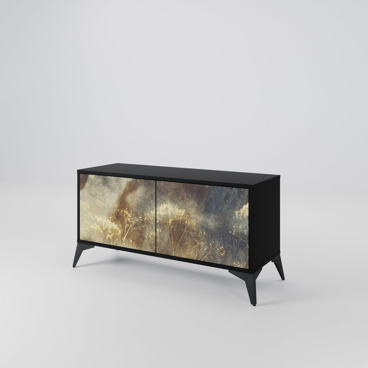 GENTLE POWER Compact 2-Door TV Cabinet