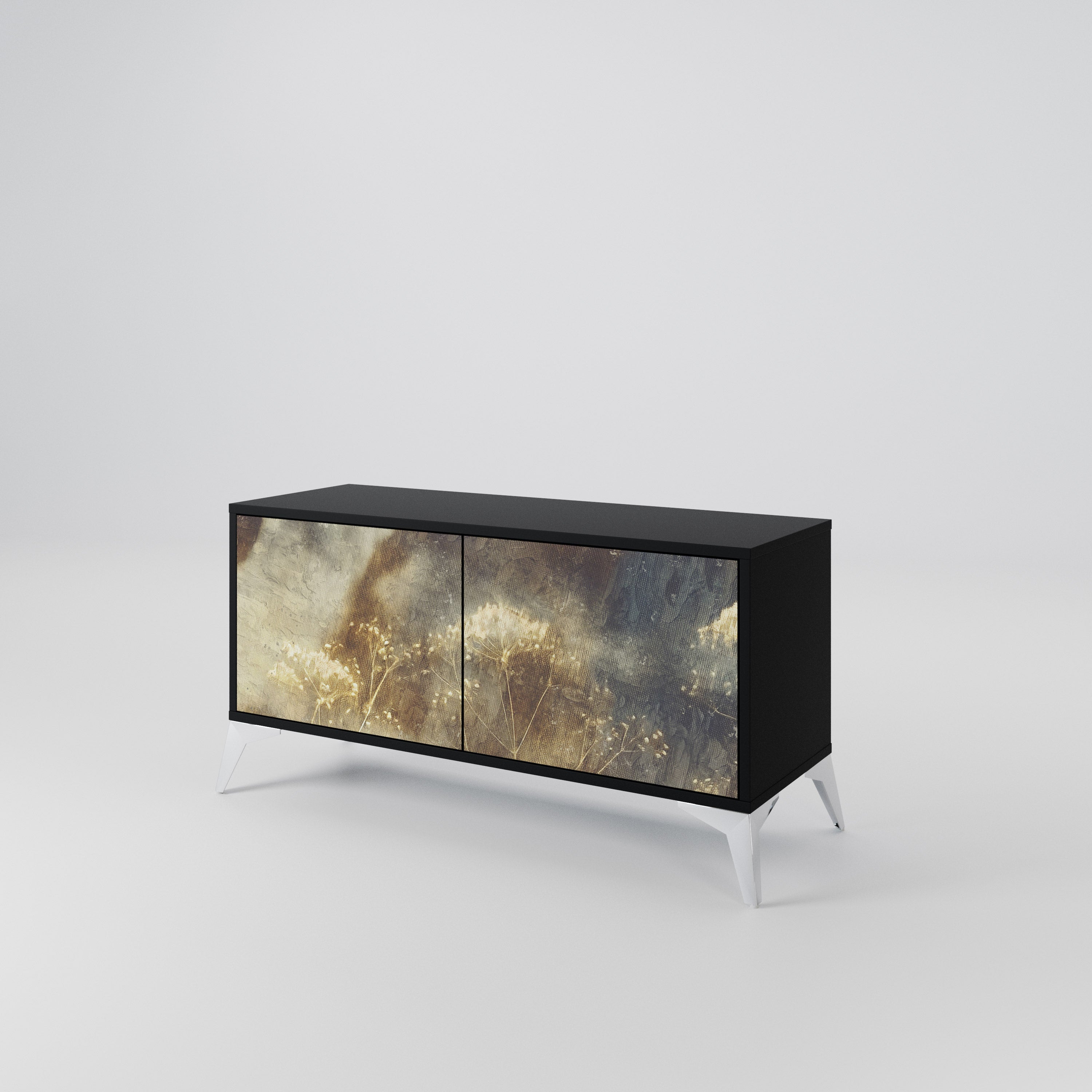 GENTLE POWER Compact 2-Door TV Cabinet