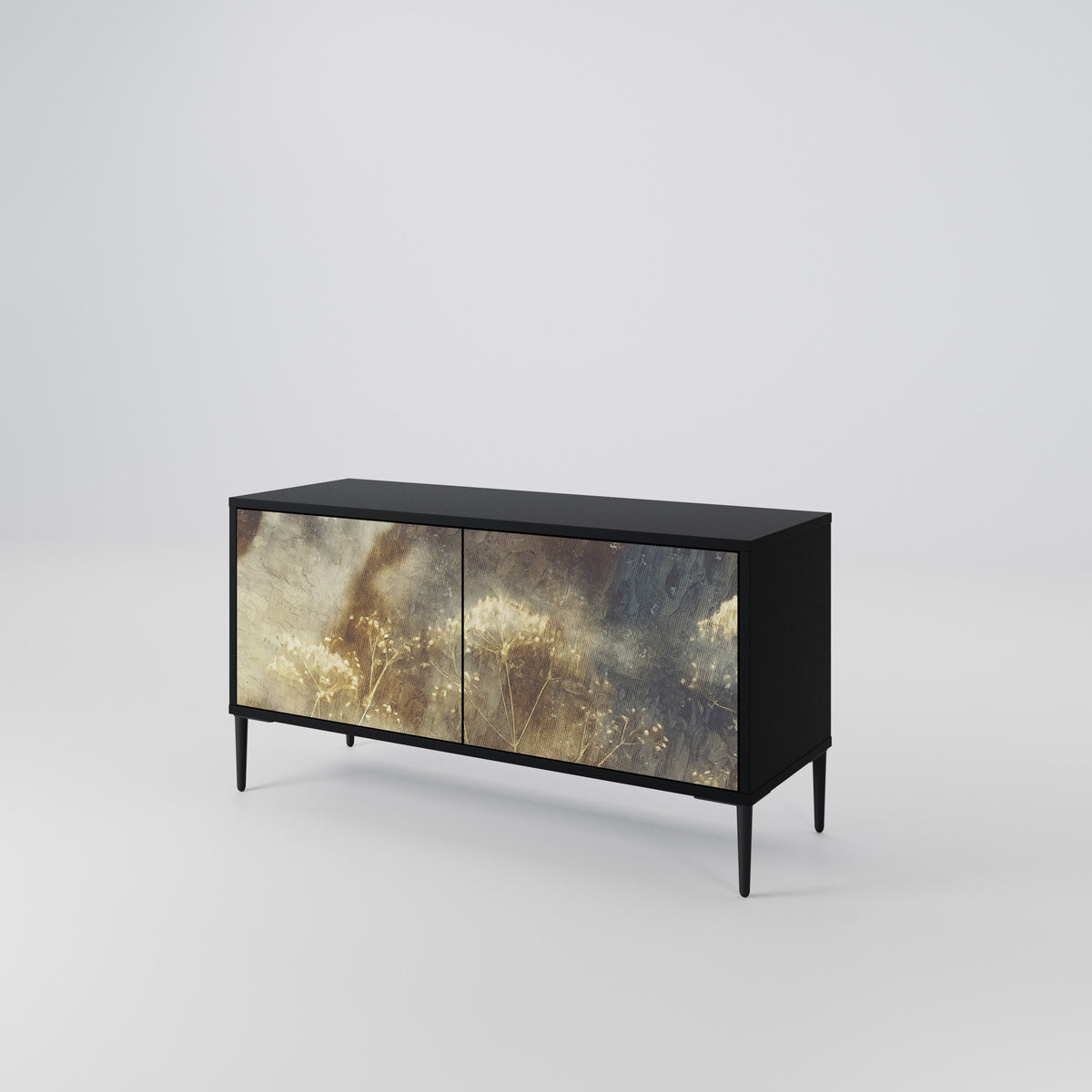 GENTLE POWER Compact 2-Door TV Cabinet