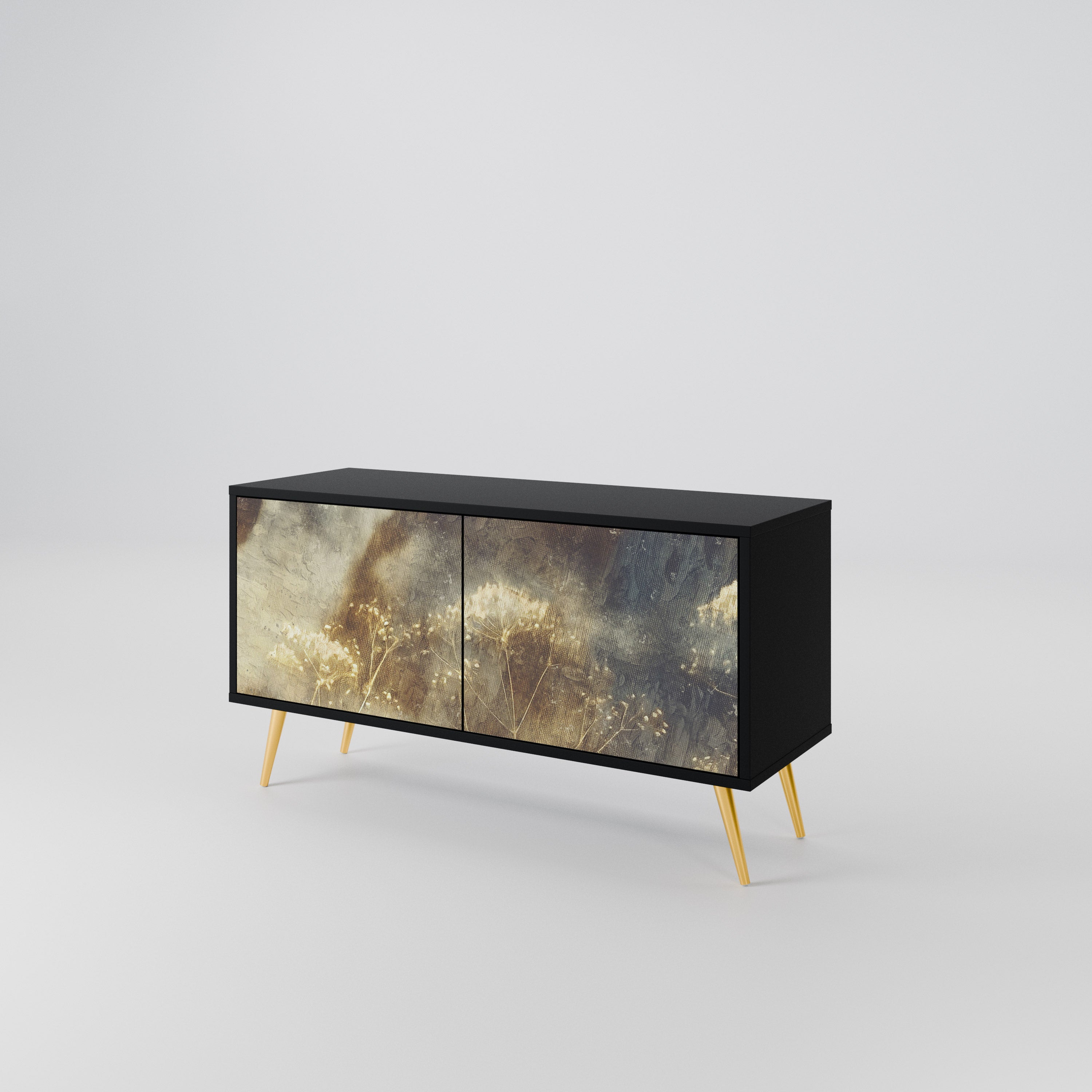 GENTLE POWER Compact 2-Door TV Cabinet