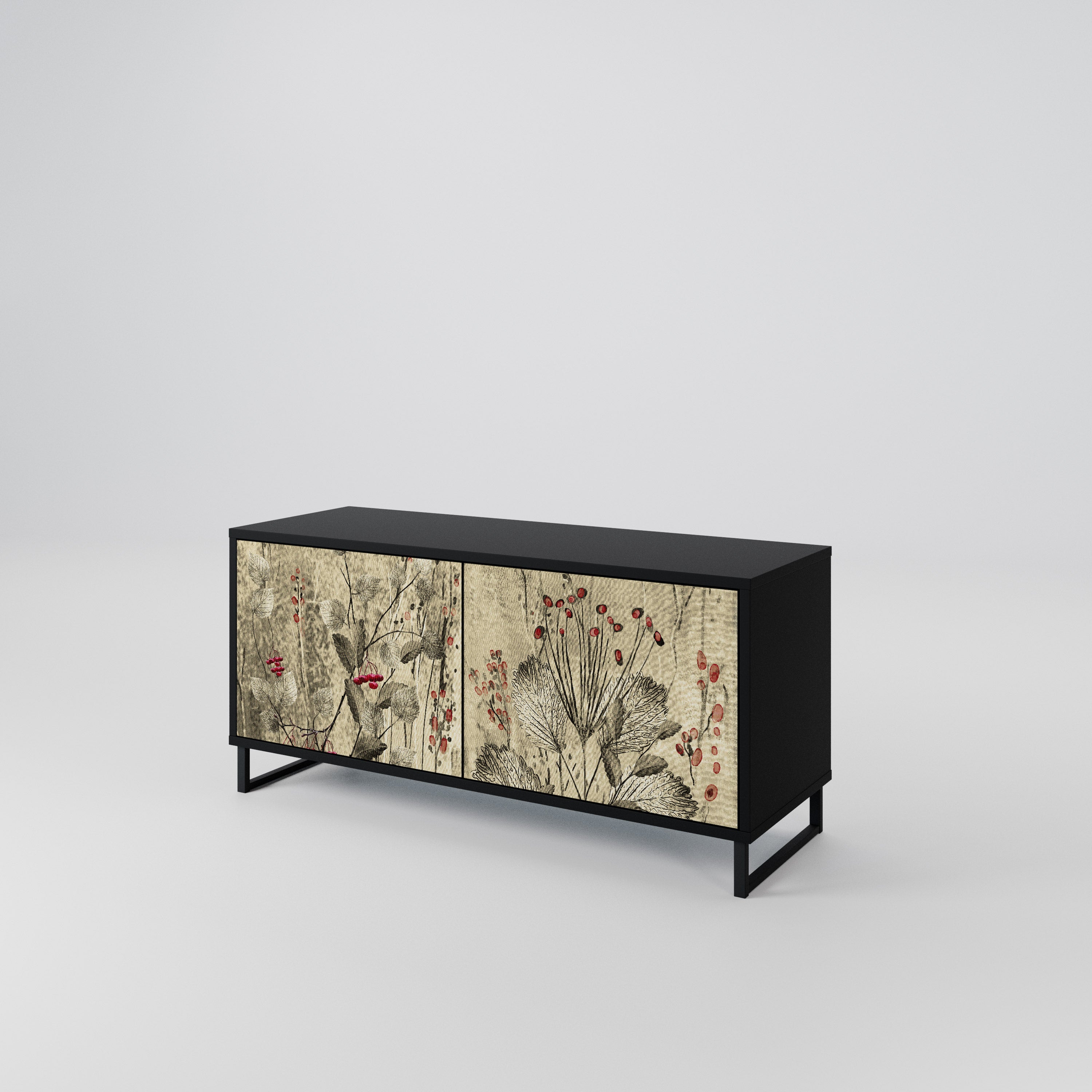 HERBAL GRACE Compact 2-Door TV Cabinet