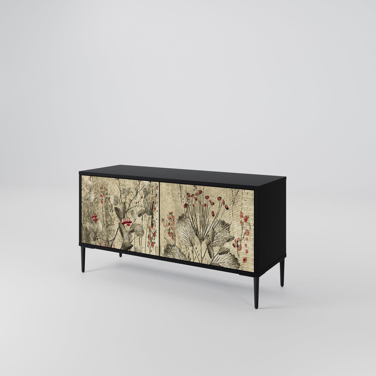 HERBAL GRACE Compact 2-Door TV Cabinet