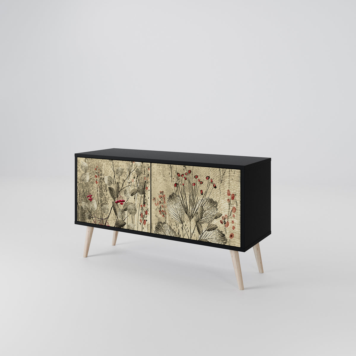 HERBAL GRACE Compact 2-Door TV Cabinet