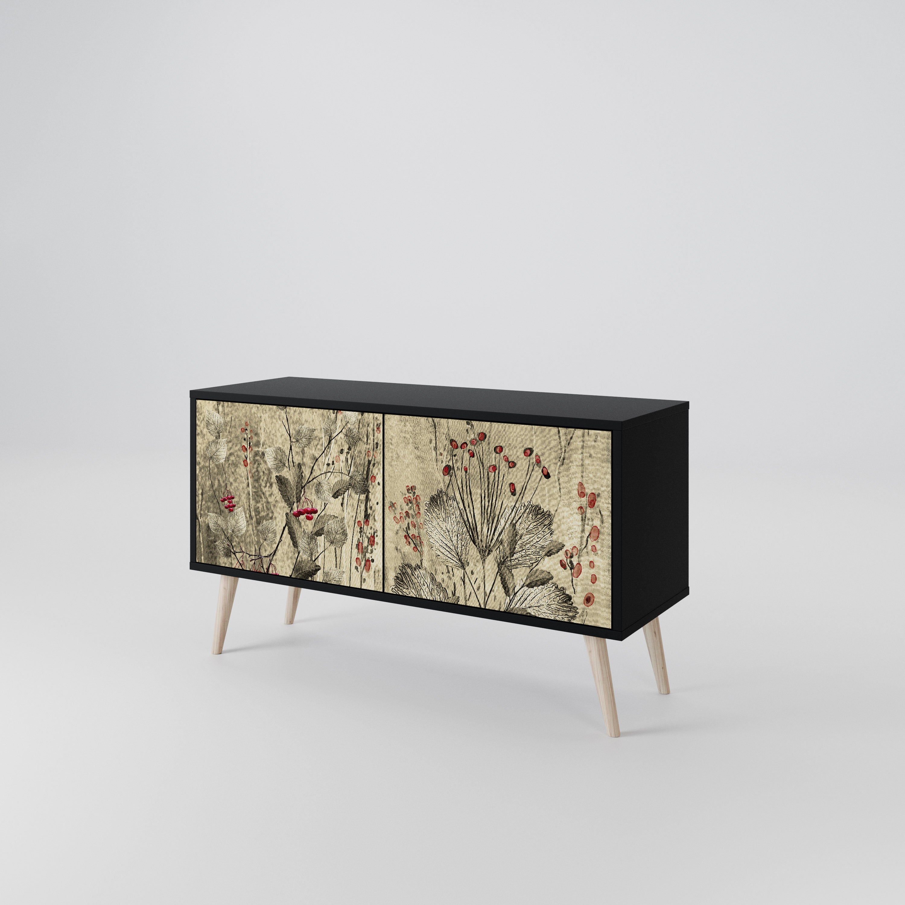 HERBAL GRACE Compact 2-Door TV Cabinet