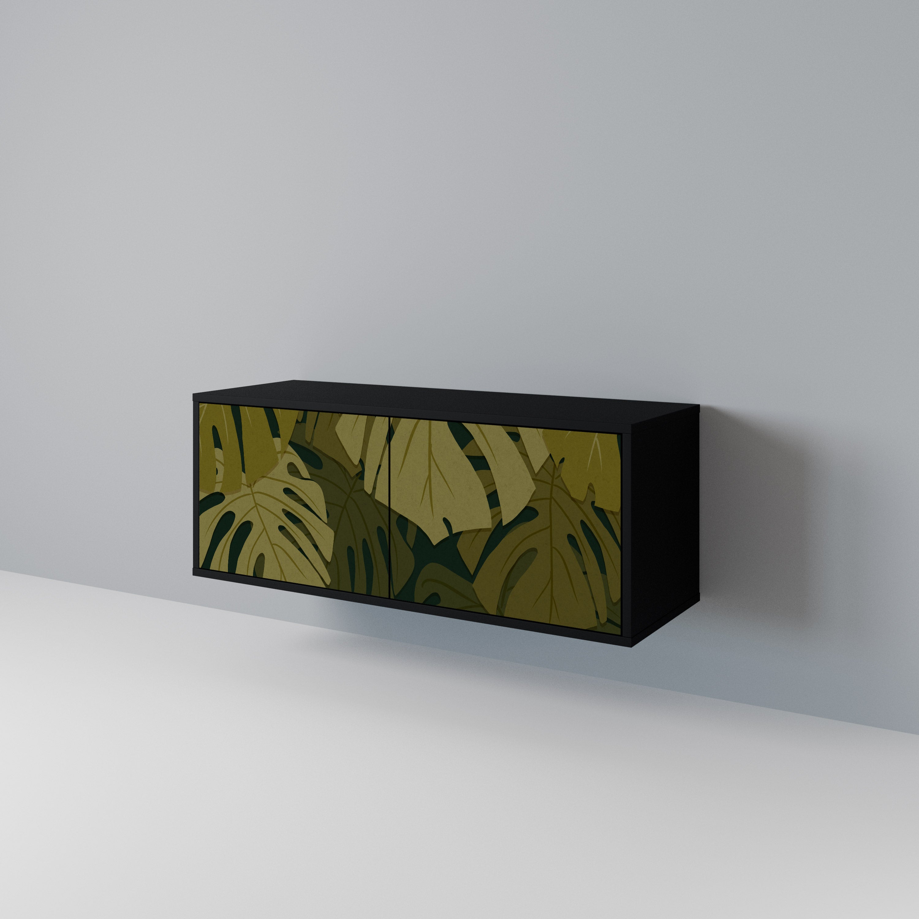 TROPICAL BEAUTY Compact 2-Door TV Cabinet