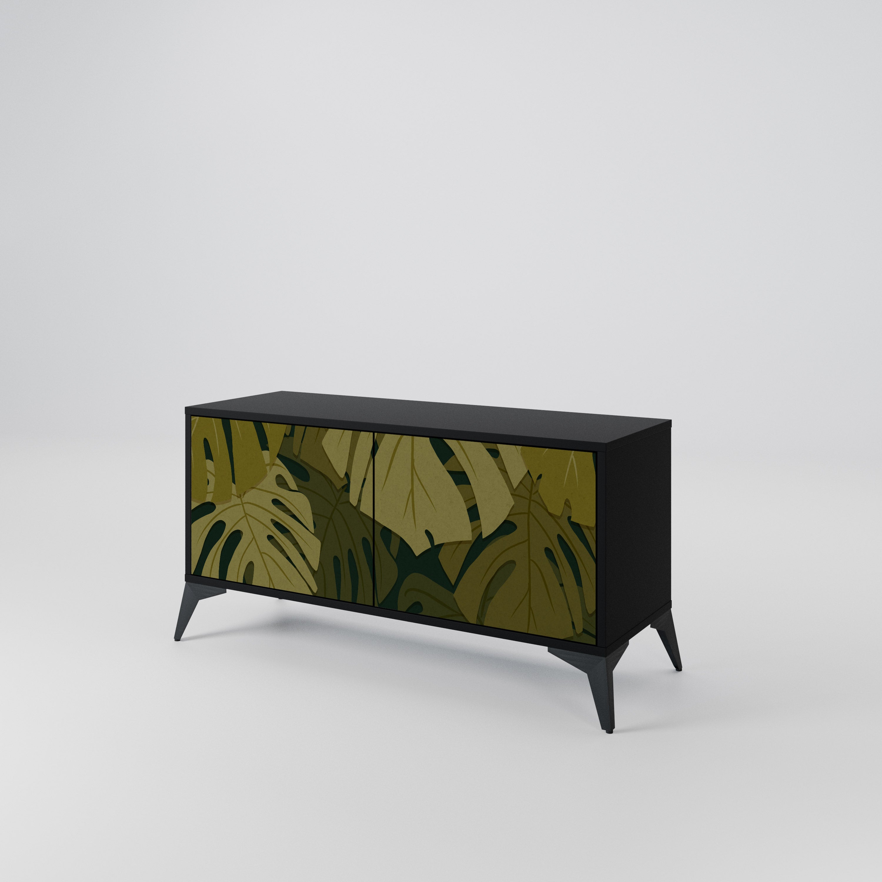 TROPICAL BEAUTY Compact 2-Door TV Cabinet