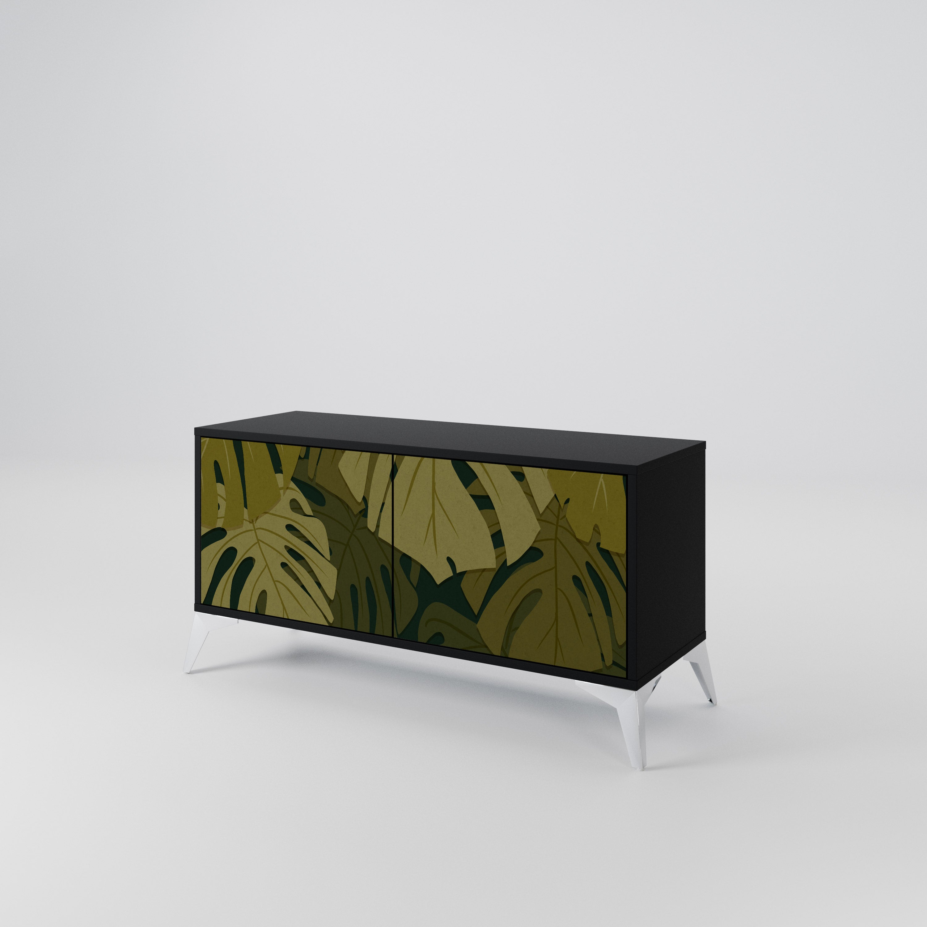 TROPICAL BEAUTY Compact 2-Door TV Cabinet