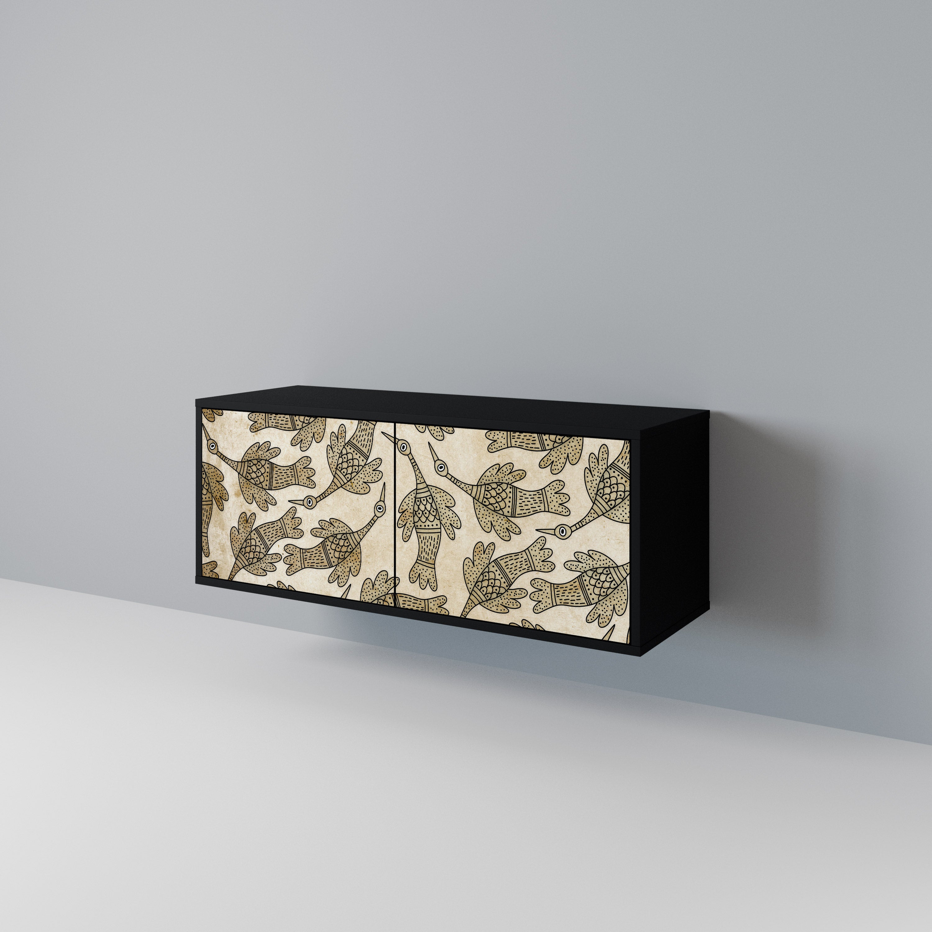 ALMONDINE SONGBIRD Compact 2-Door TV Cabinet