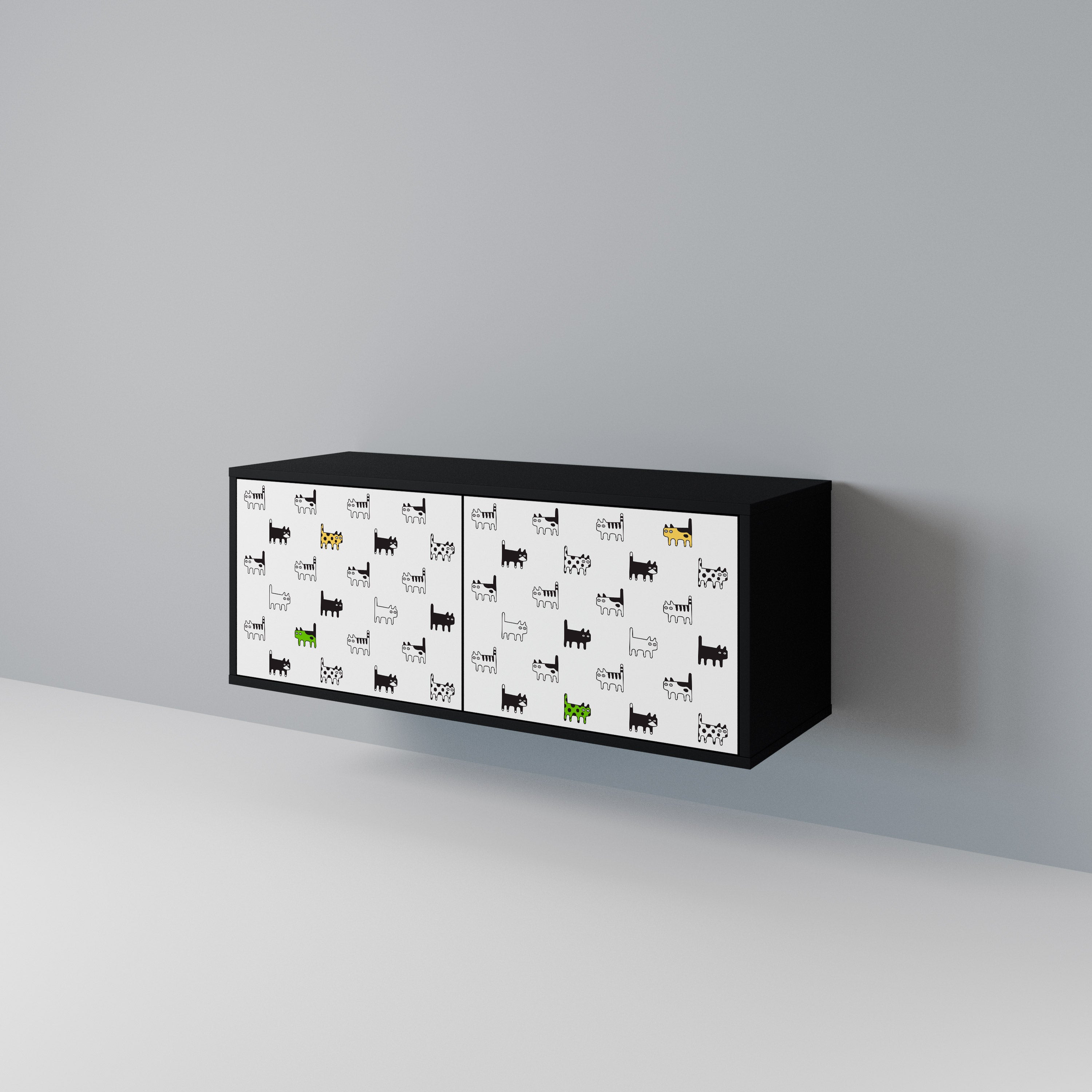 CATS COMPILATION Compact 2-Door TV Cabinet