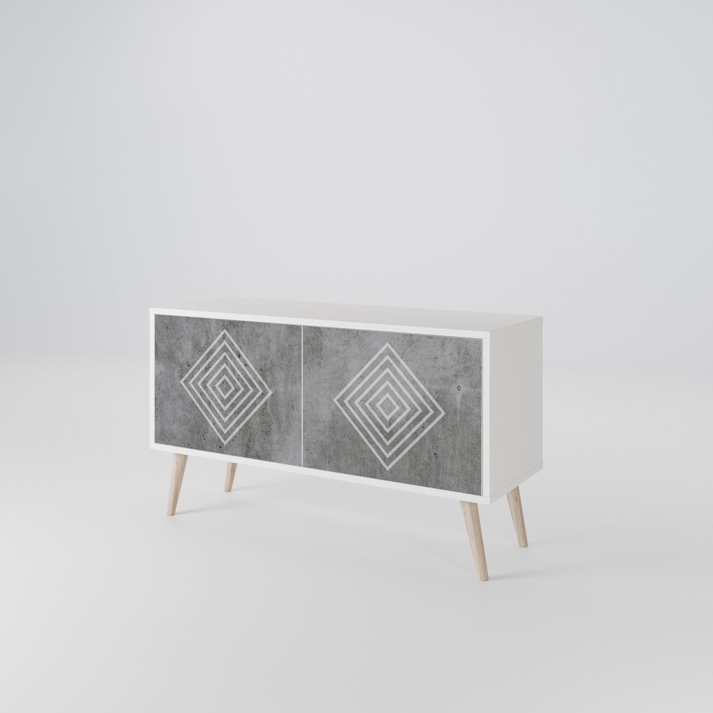 POLYGONAL ARTISTRY Συμπαγές έπιπλο τηλεόρασης 2-θυρών