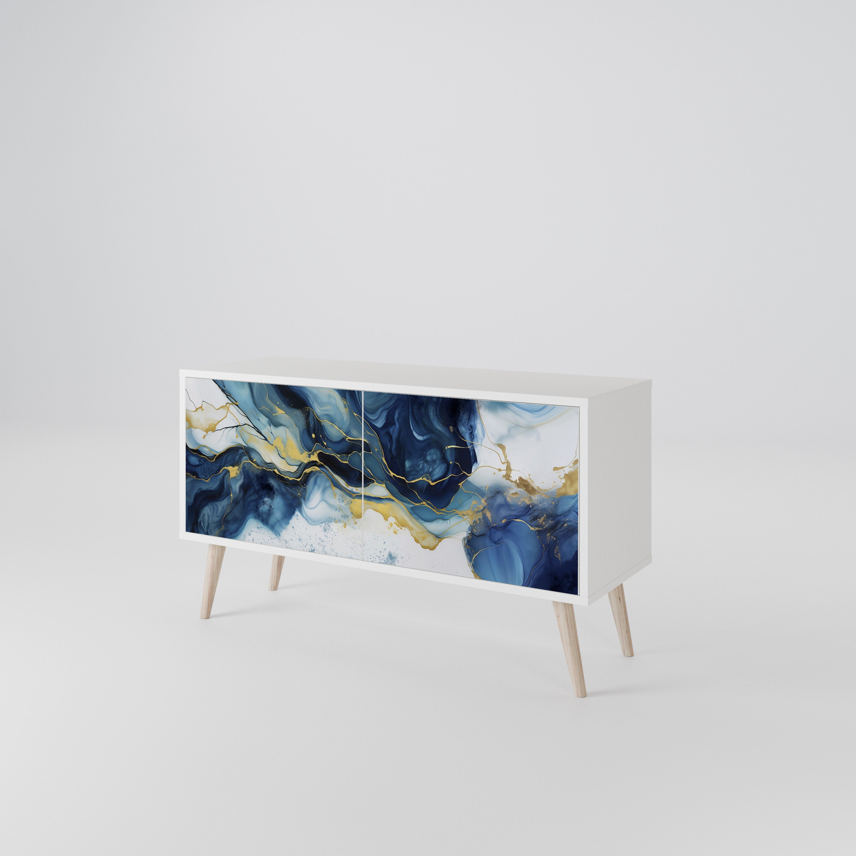 INKY MARBLE Συμπαγές έπιπλο τηλεόρασης 2-θυρών