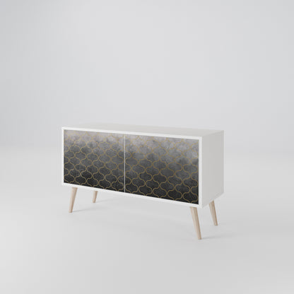 TESSELATED GRAYISH Συμπαγές έπιπλο τηλεόρασης 2-θυρών