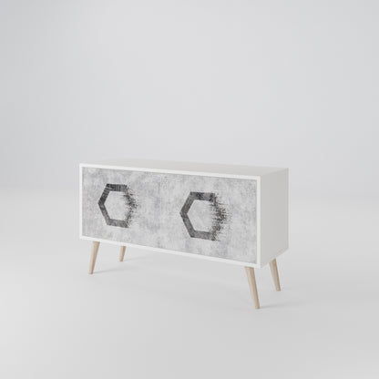 HEXAGONAL FIGURES Συμπαγές έπιπλο τηλεόρασης 2-θυρών