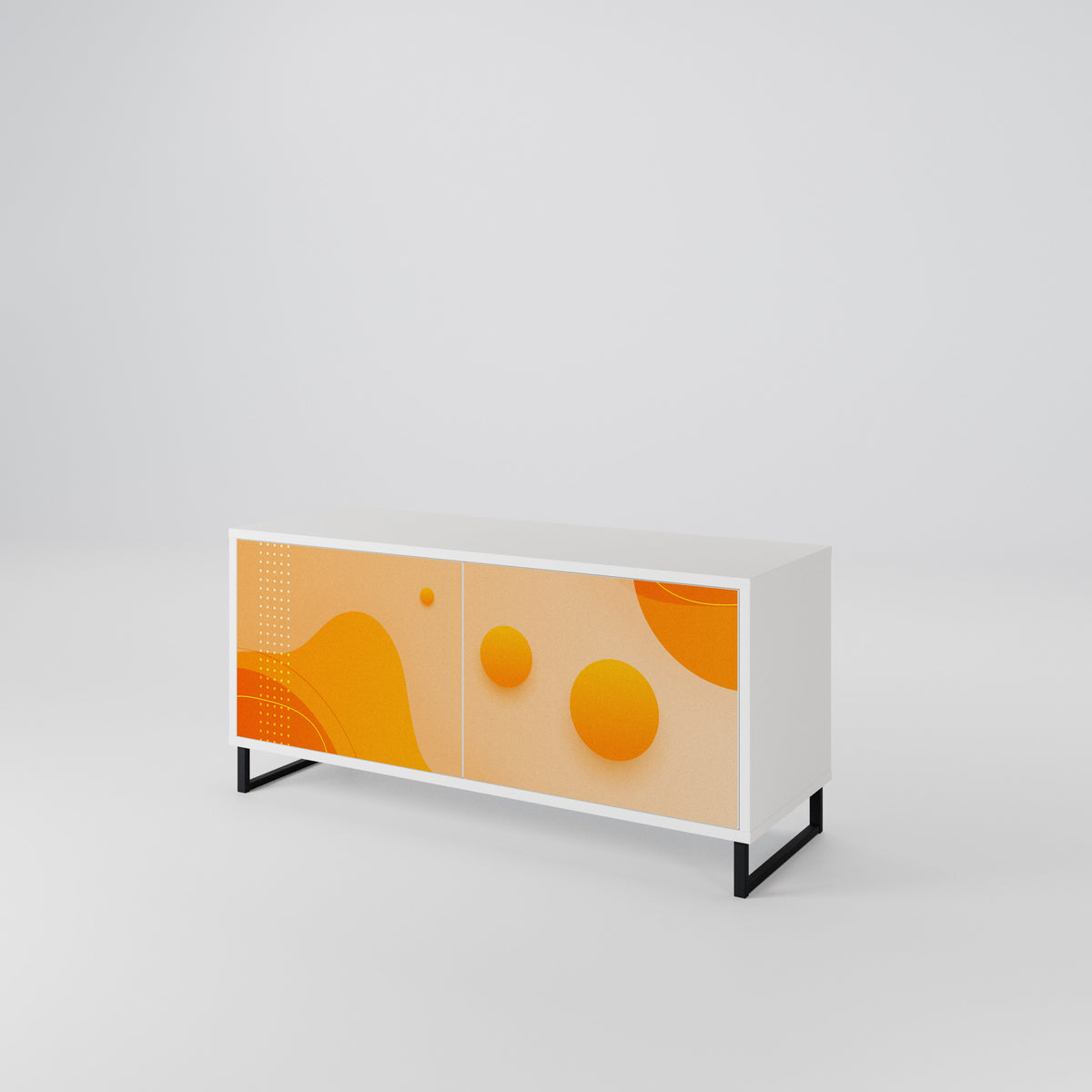 ORANGE ARRANGEMENT Συμπαγές έπιπλο τηλεόρασης 2-θυρών