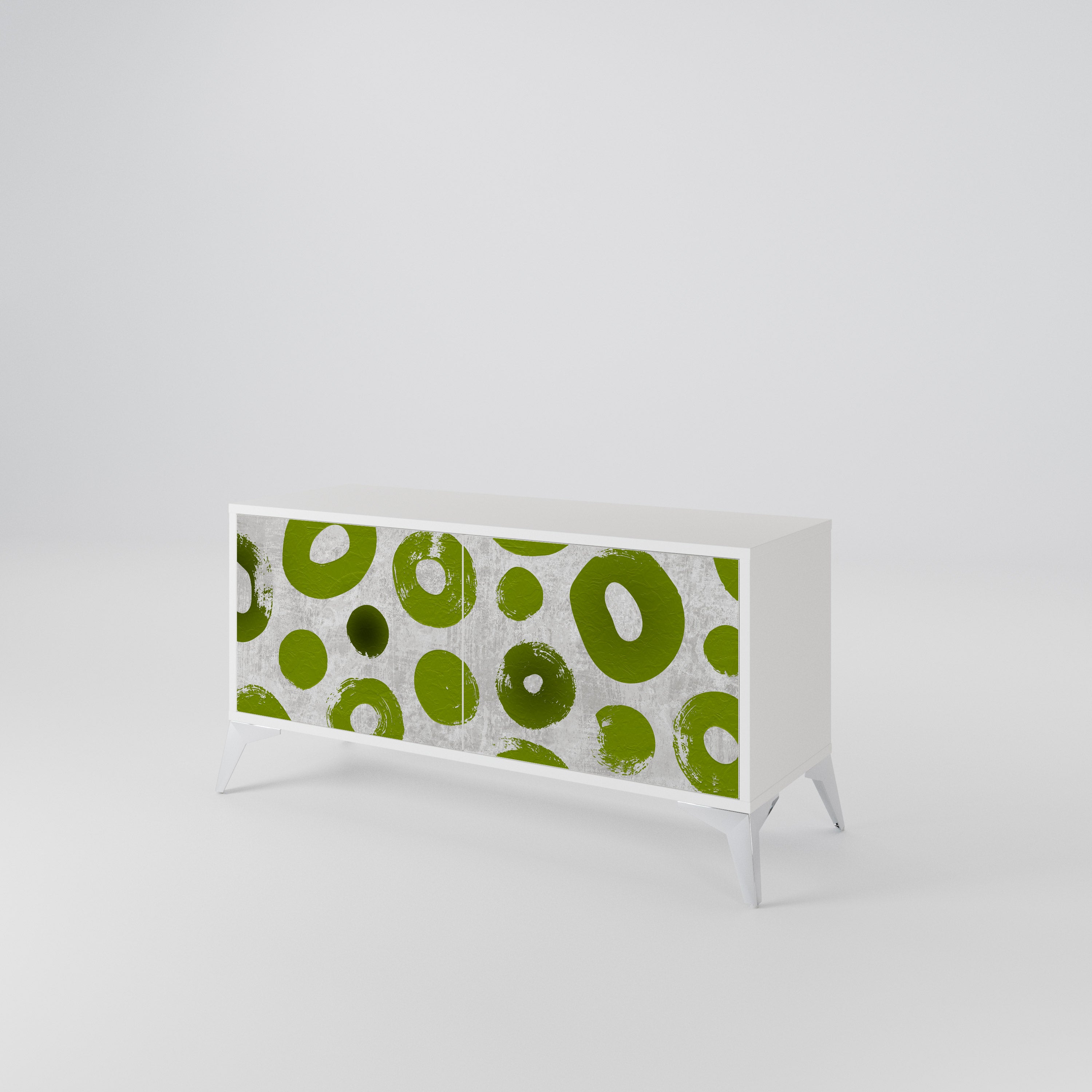 GREEN RHAPSODY Compact 2-Door TV Cabinet