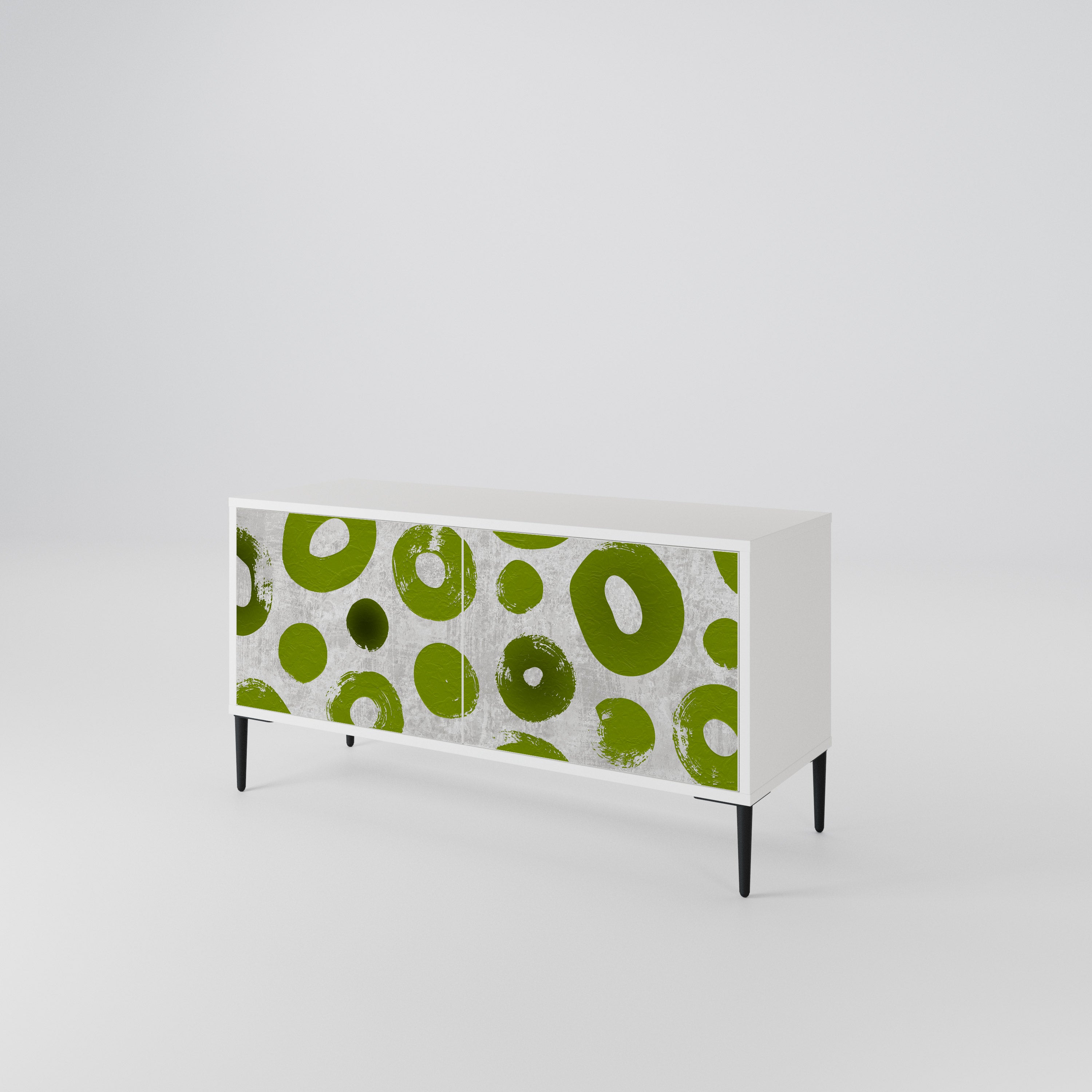 GREEN RHAPSODY Compact 2-Door TV Cabinet