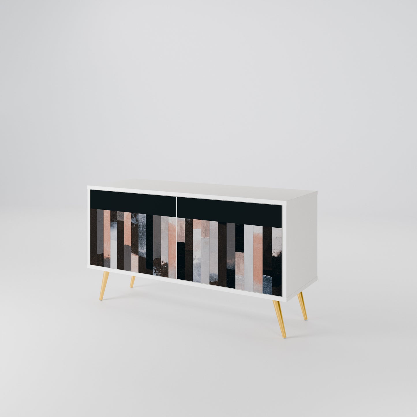 COLLAGE OF RECTANGLES Συμπαγές έπιπλο τηλεόρασης 2-θυρών