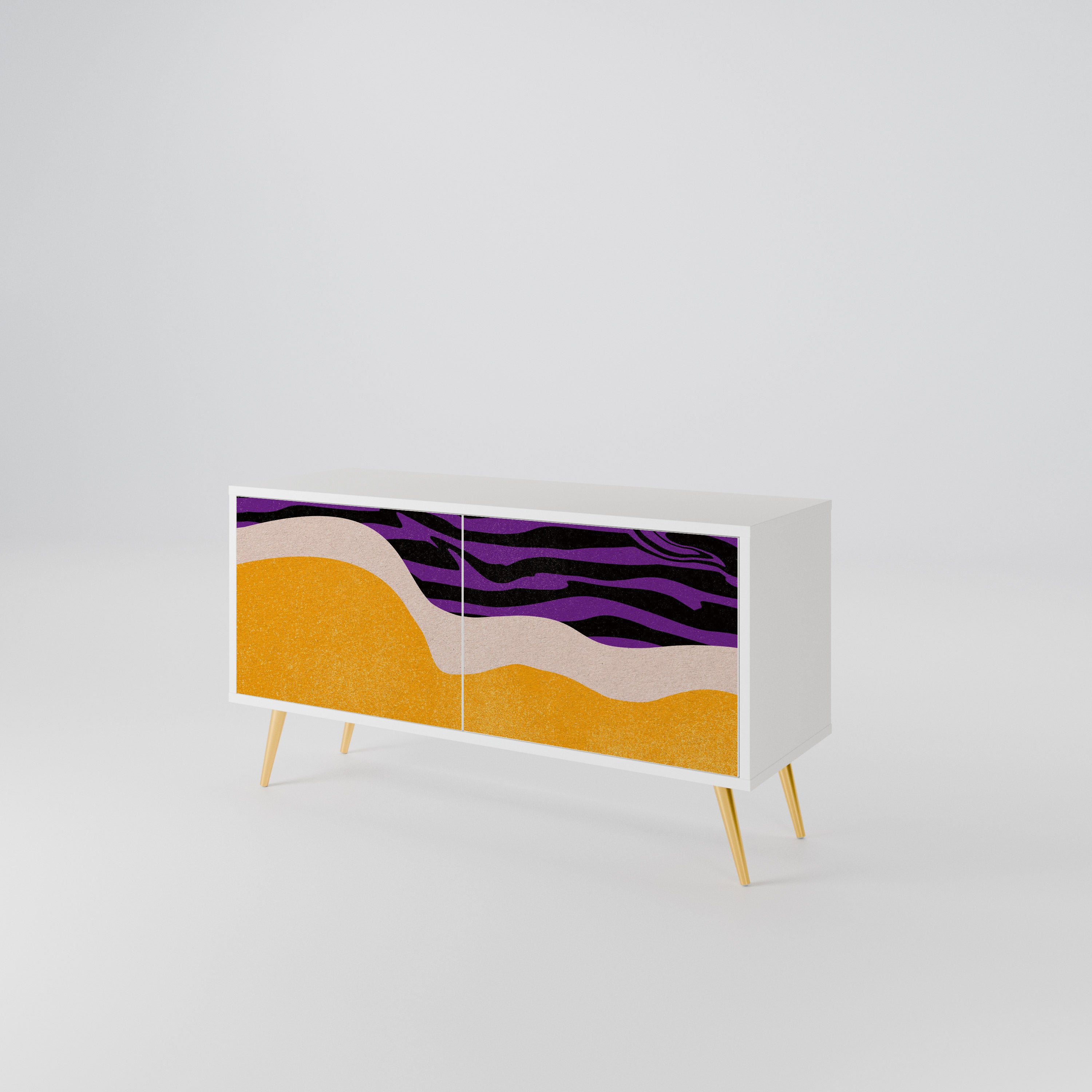 INDEPENDENT BORDER Compact 2-Door TV Cabinet