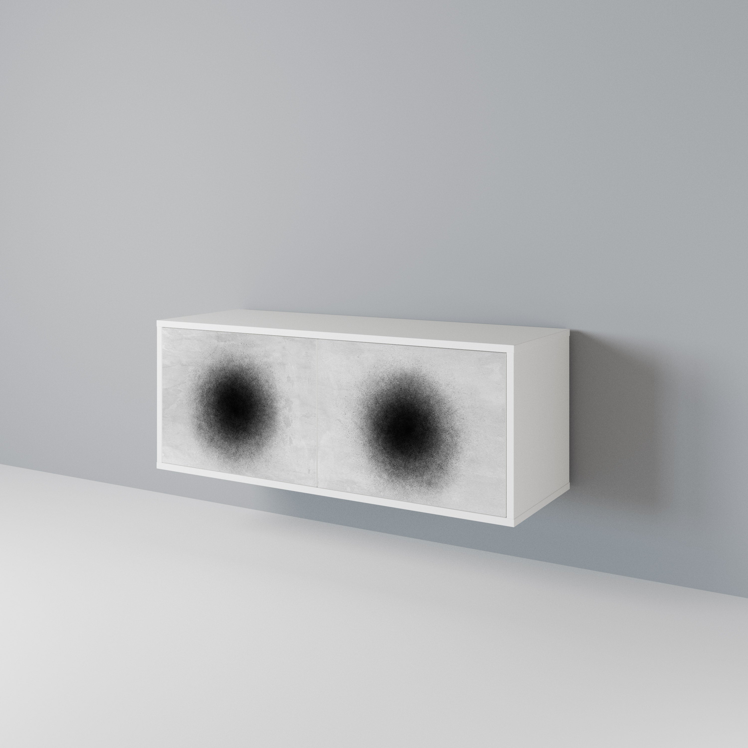 BLACK HOLE Compact 2-Door TV Cabinet