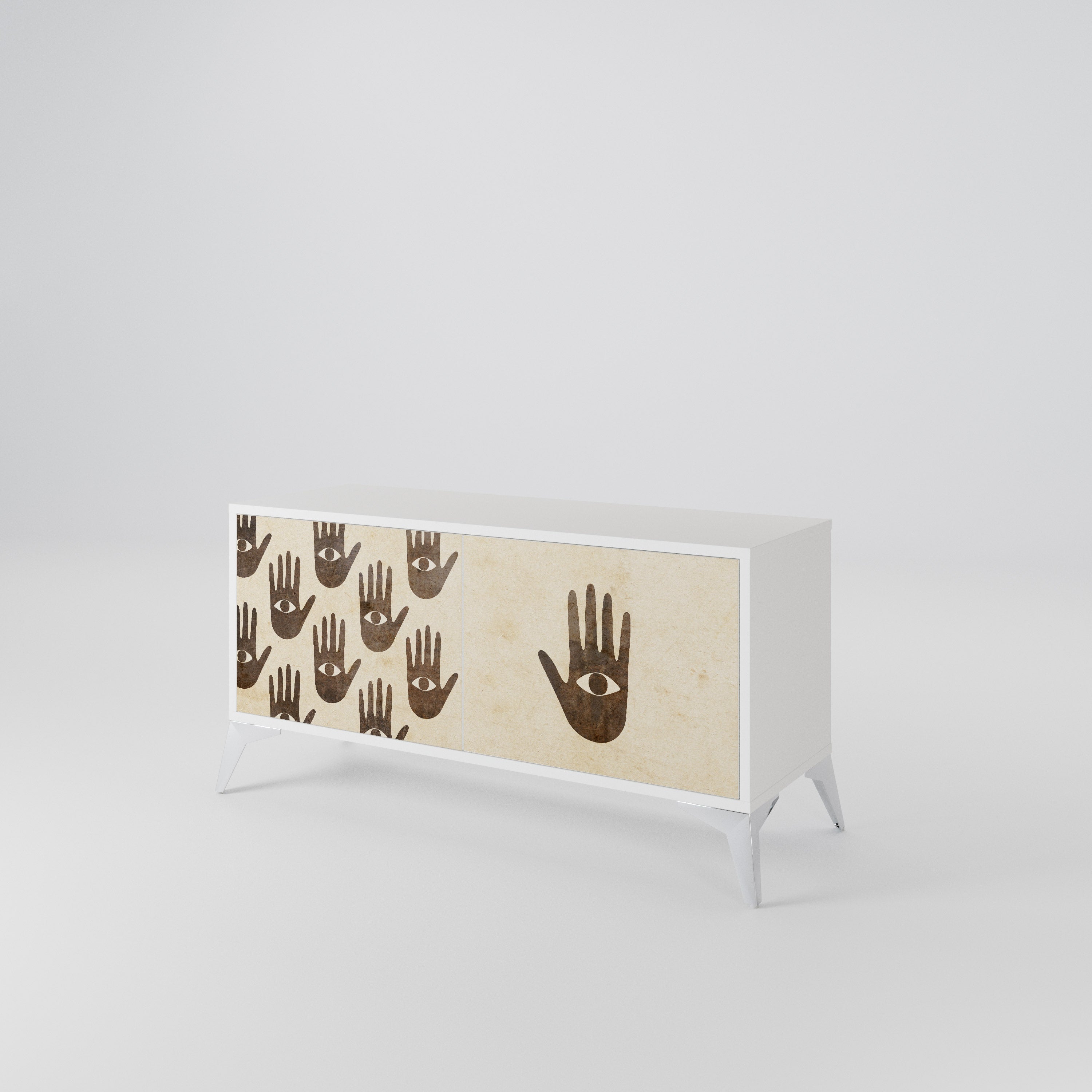 SEE MORE Compact 2-Door TV Cabinet