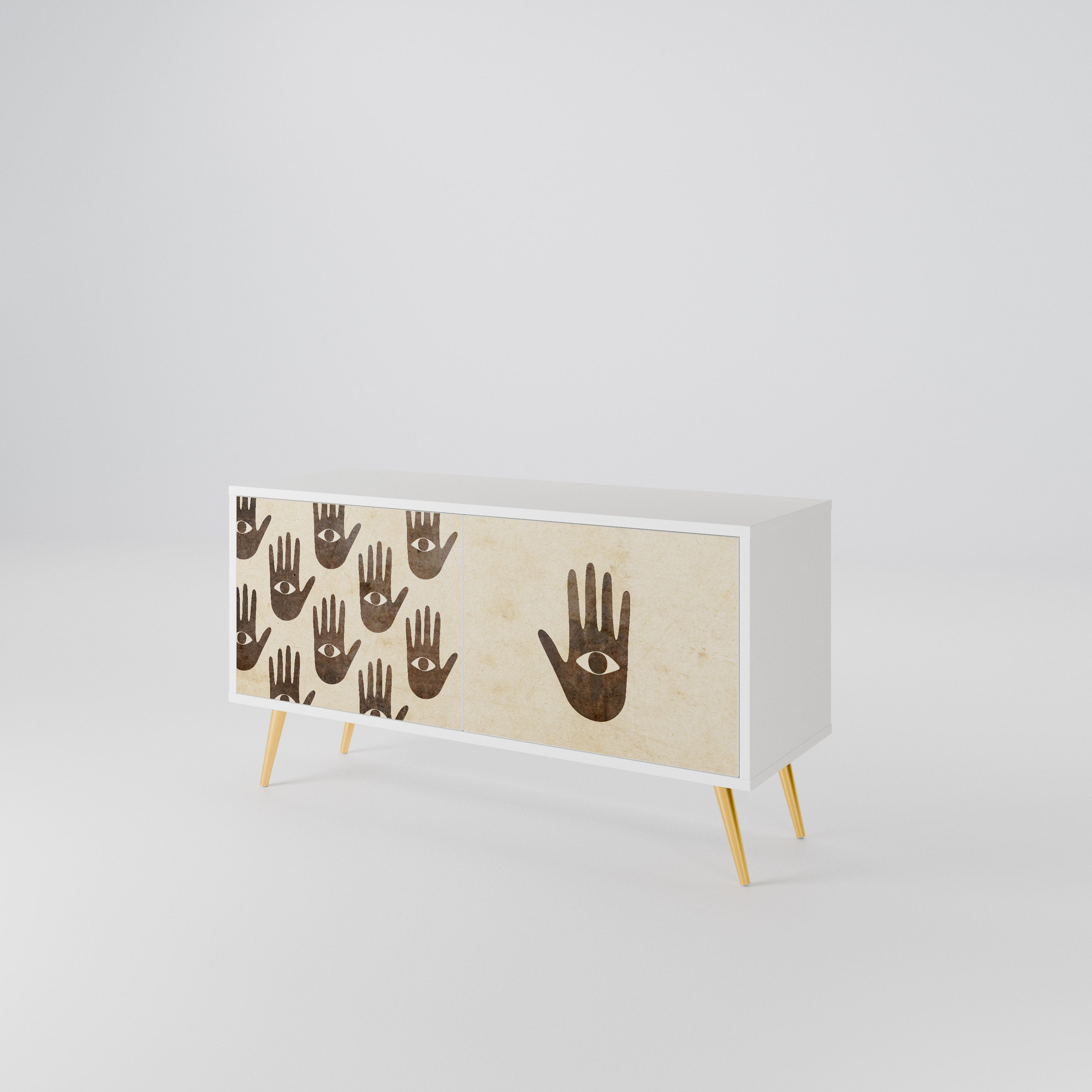 SEE MORE Compact 2-Door TV Cabinet
