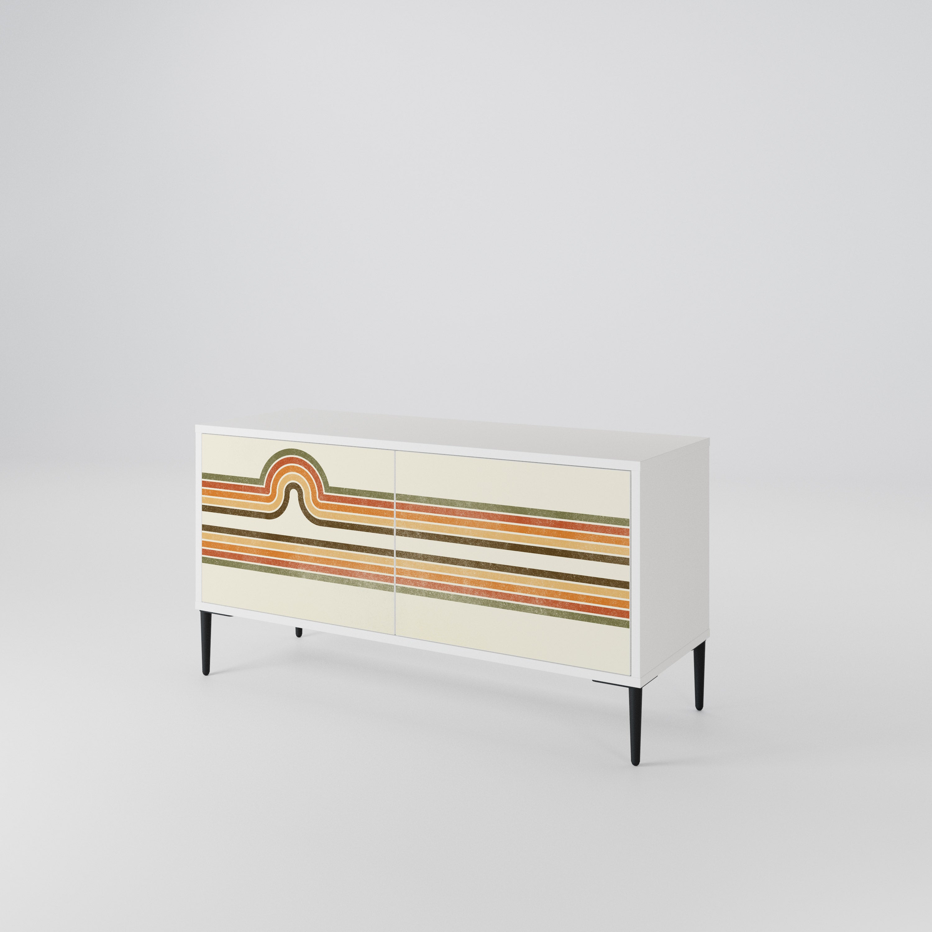 EXCEPTIONAL STREAM Compact 2-Door TV Cabinet