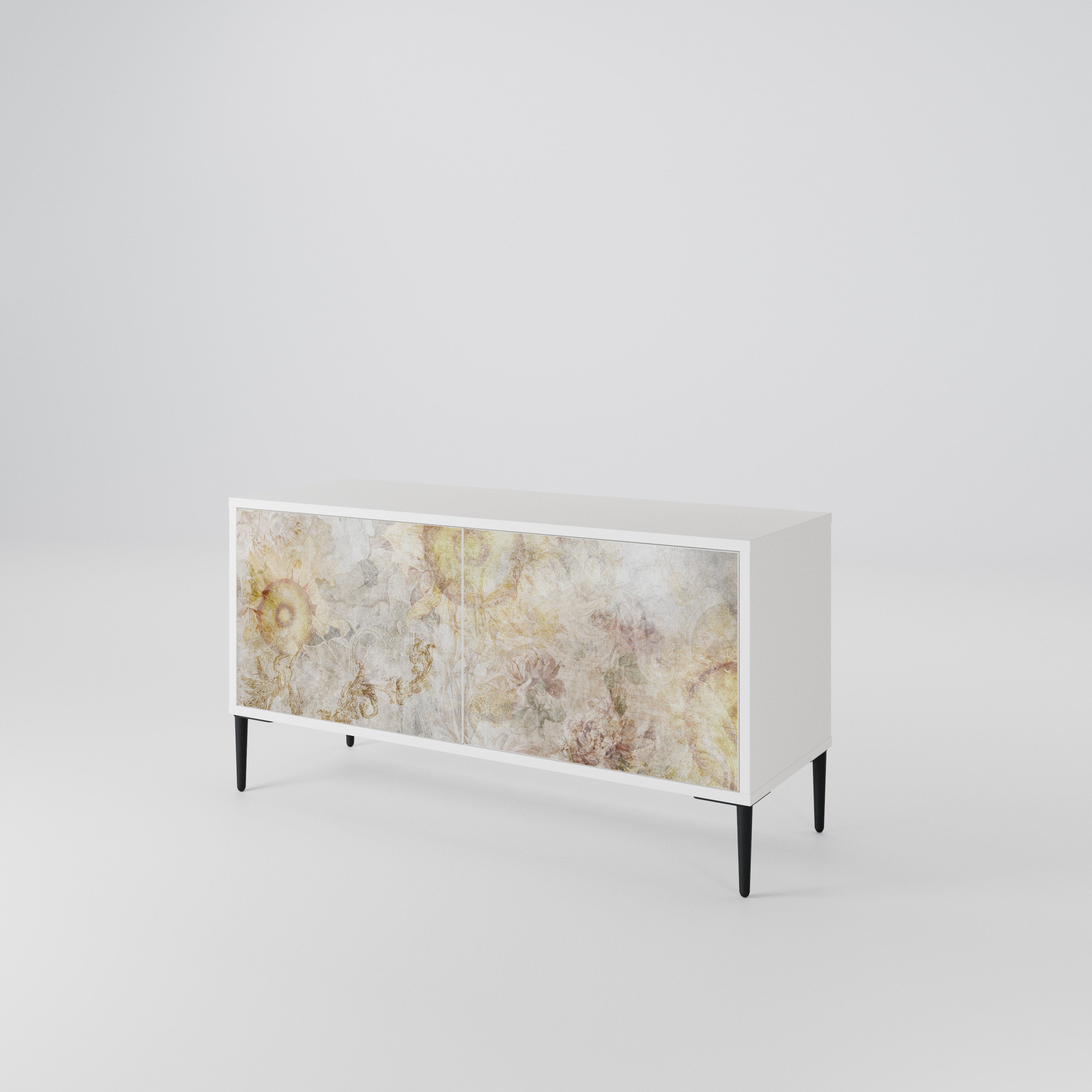 SUNFLOWER BLUR Compact 2-Door TV Cabinet